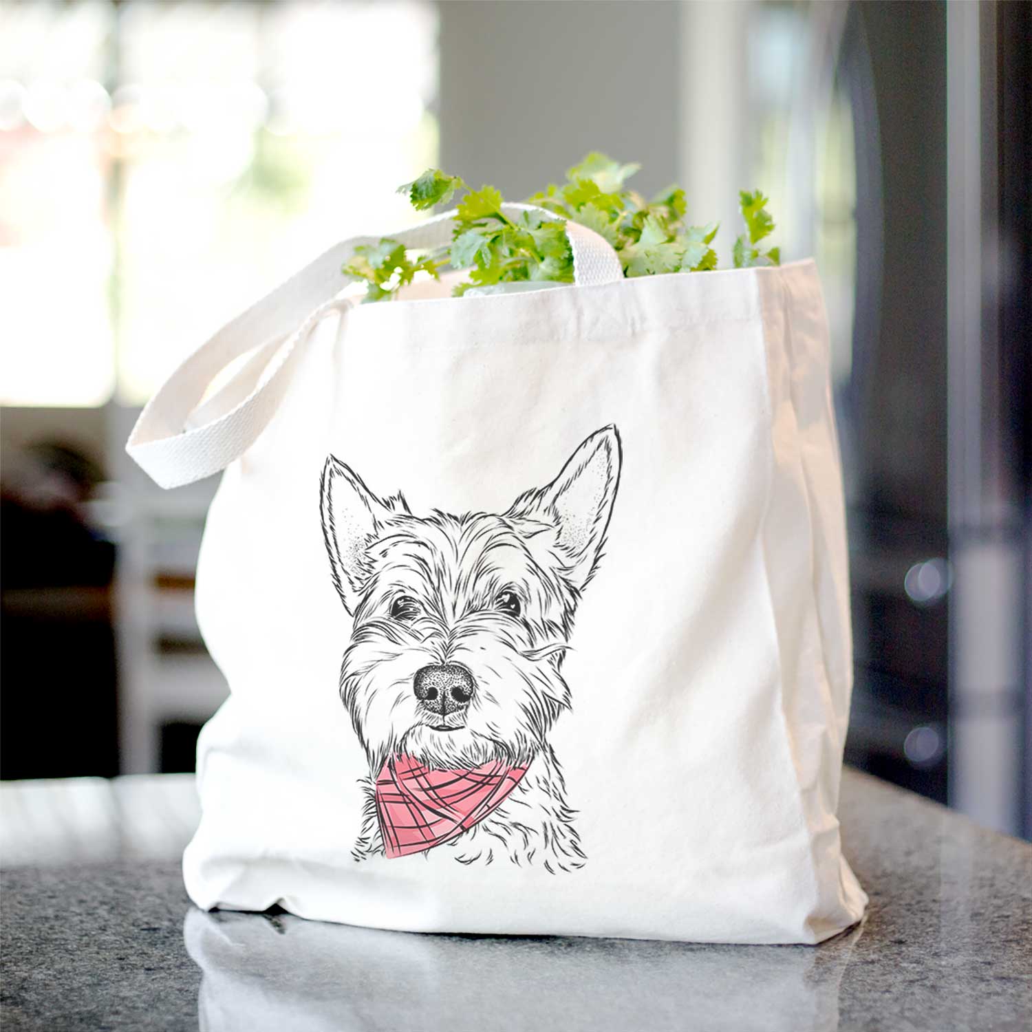 Grizel the West Highland Terrier - Tote Bag