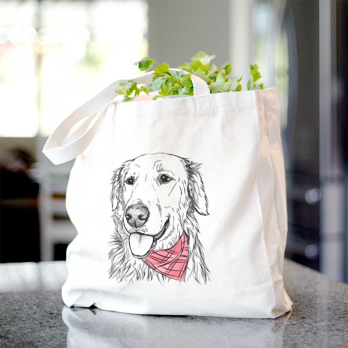 Hopper the Golden Retriever - Tote Bag