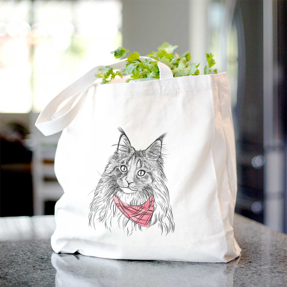 Kiki the Maine Coon Cat - Tote Bag