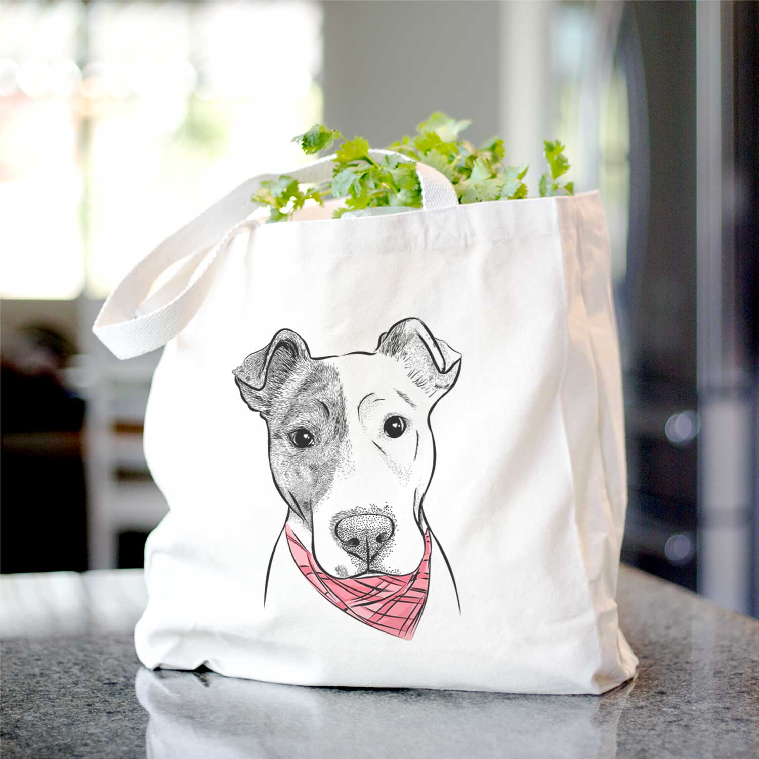 Manchi the Pitbull Mix - Tote Bag