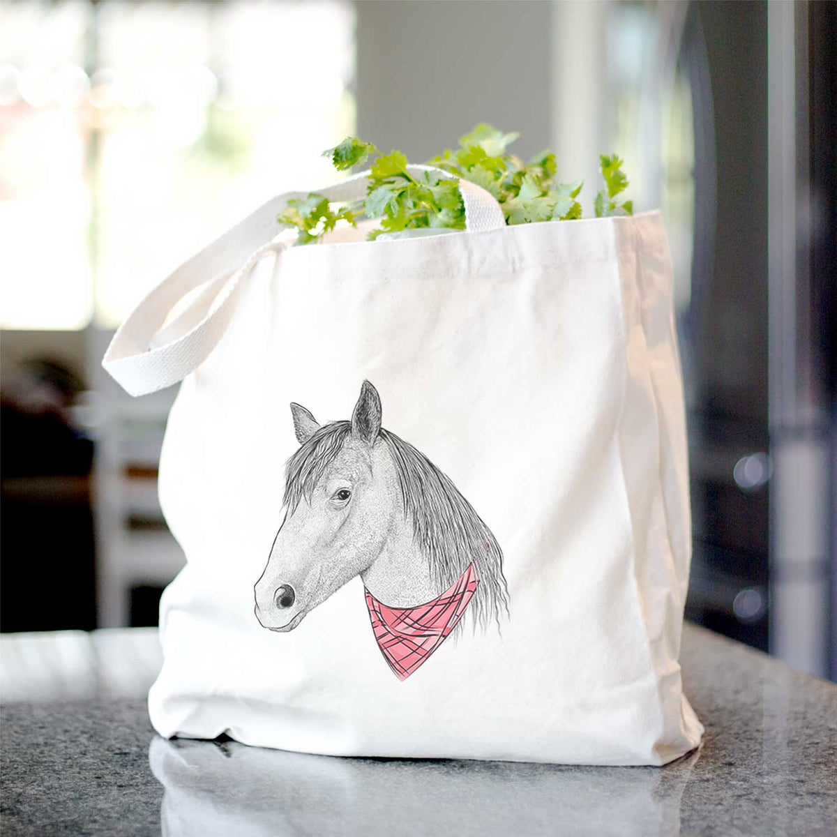 Midnight the Missouri Foxtrotter Horse - Tote Bag