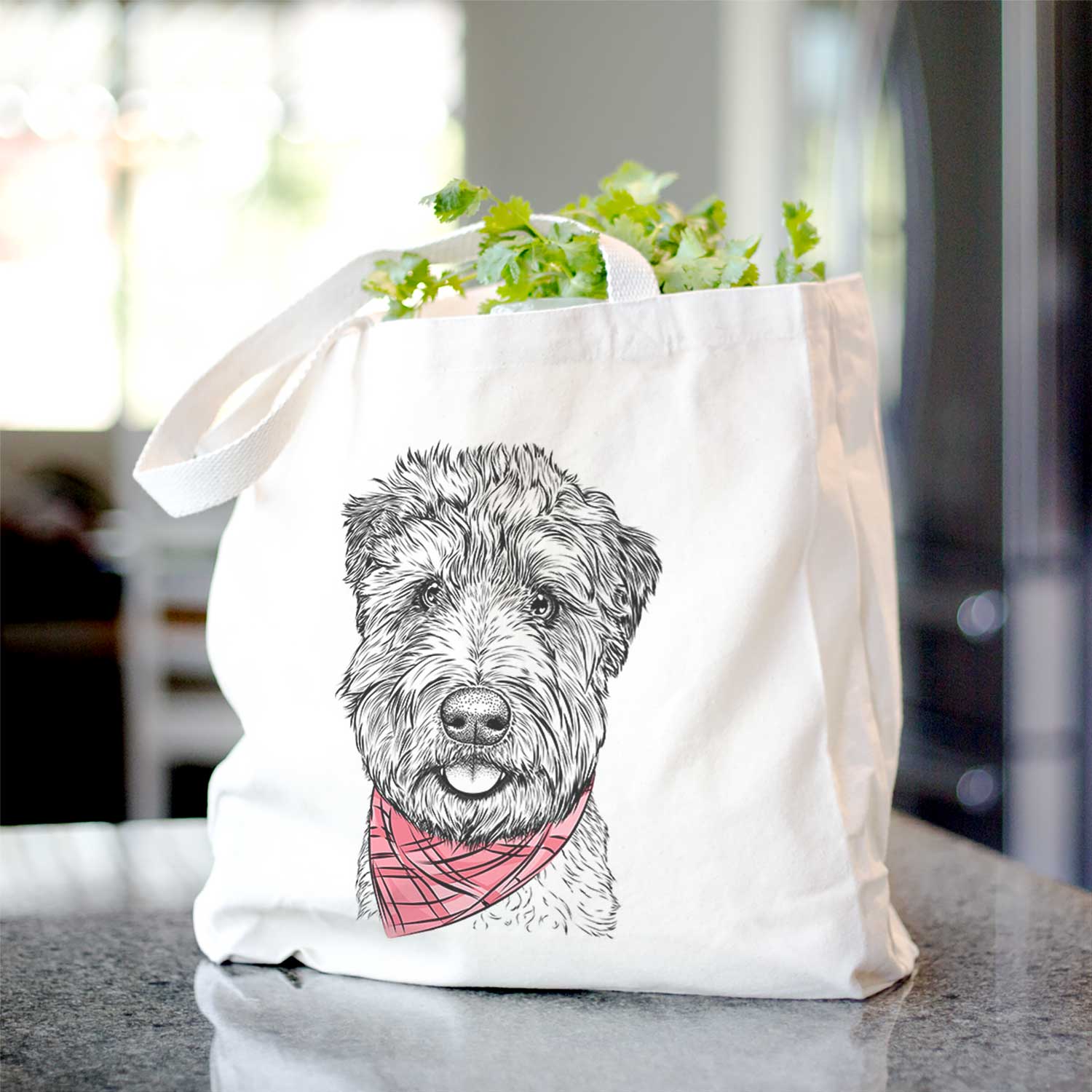 Milton the Soft Coated Wheaten Terrier - Tote Bag