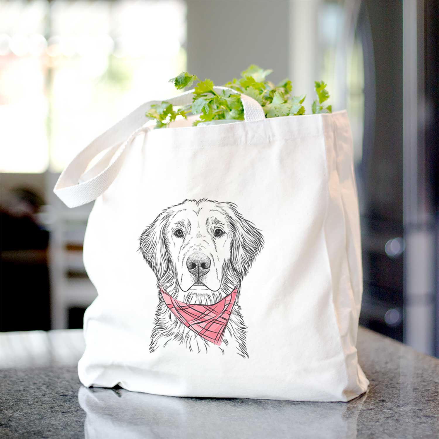 Moose the Field Golden Retriever - Tote Bag