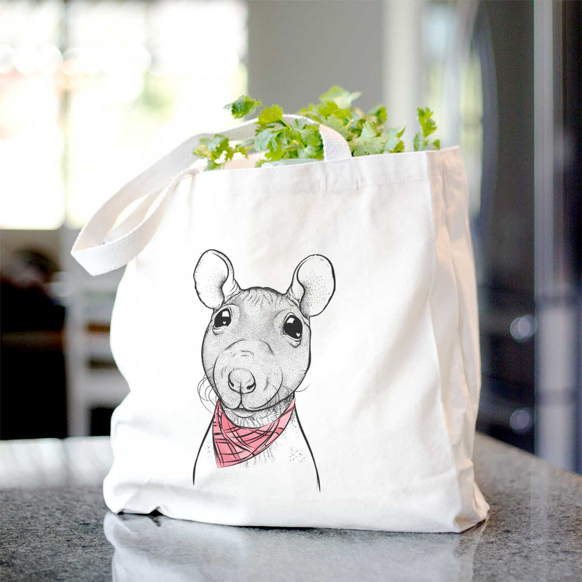 Ruthie the Hairless Rat - Tote Bag