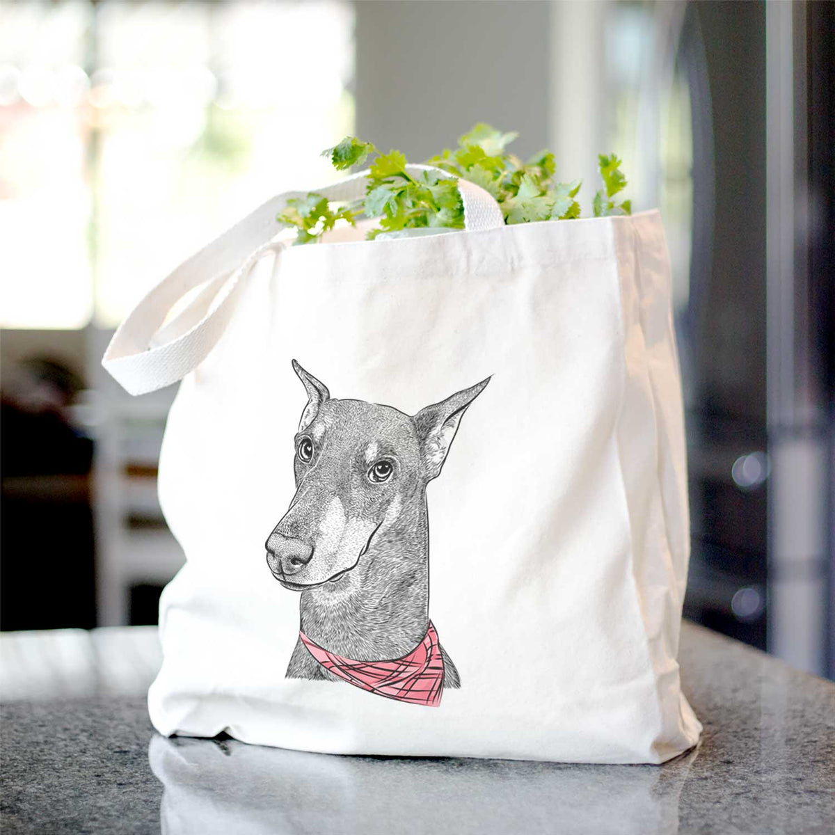Shelby the Doberman Pinscher - Tote Bag