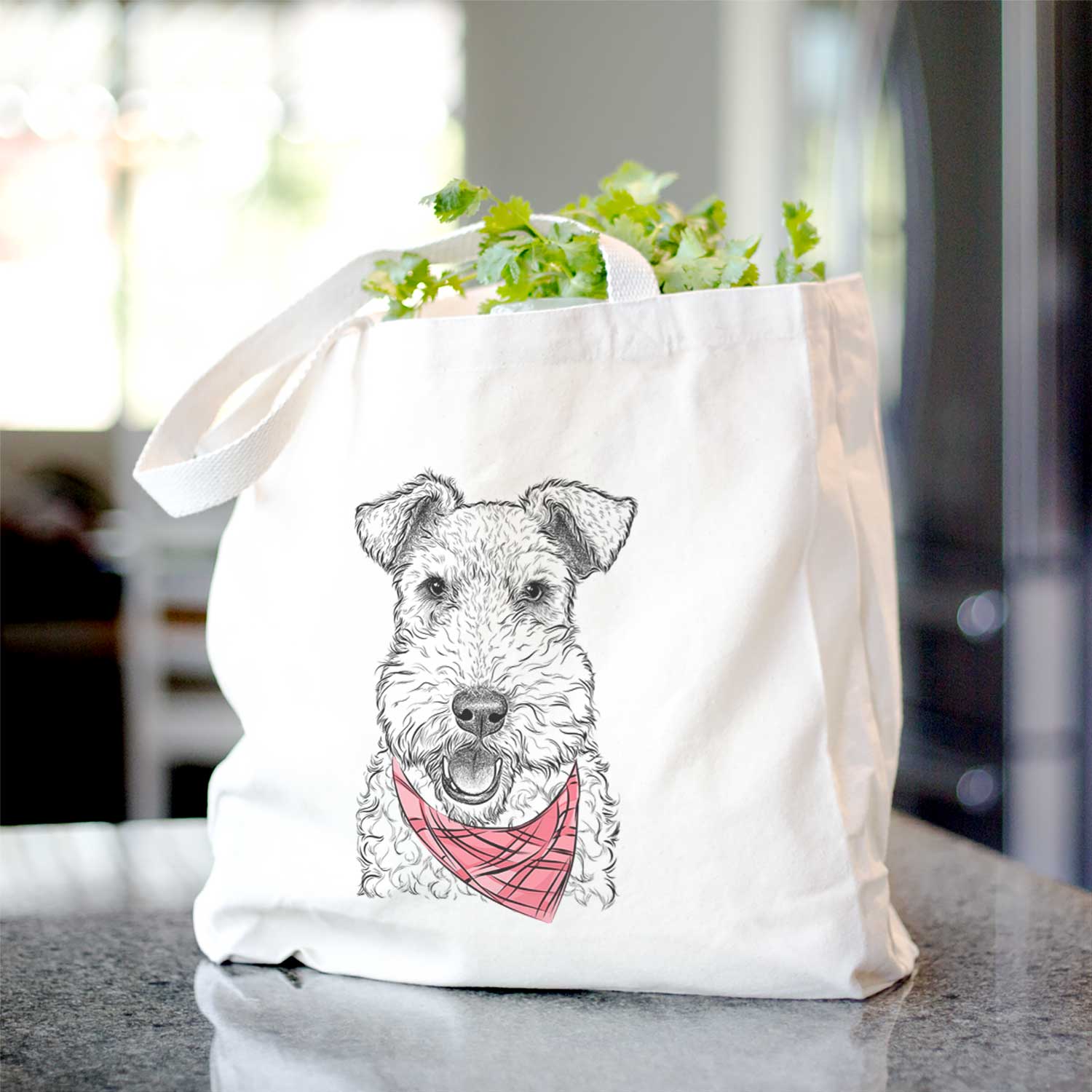 Ted the Wire Fox Terrier - Tote Bag