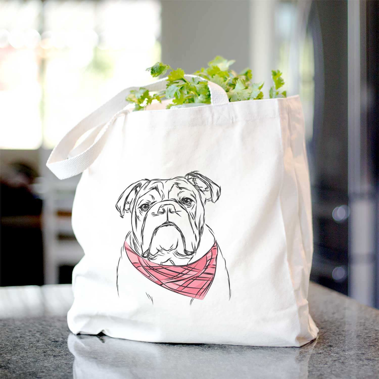 Winston the English Bulldog - Tote Bag