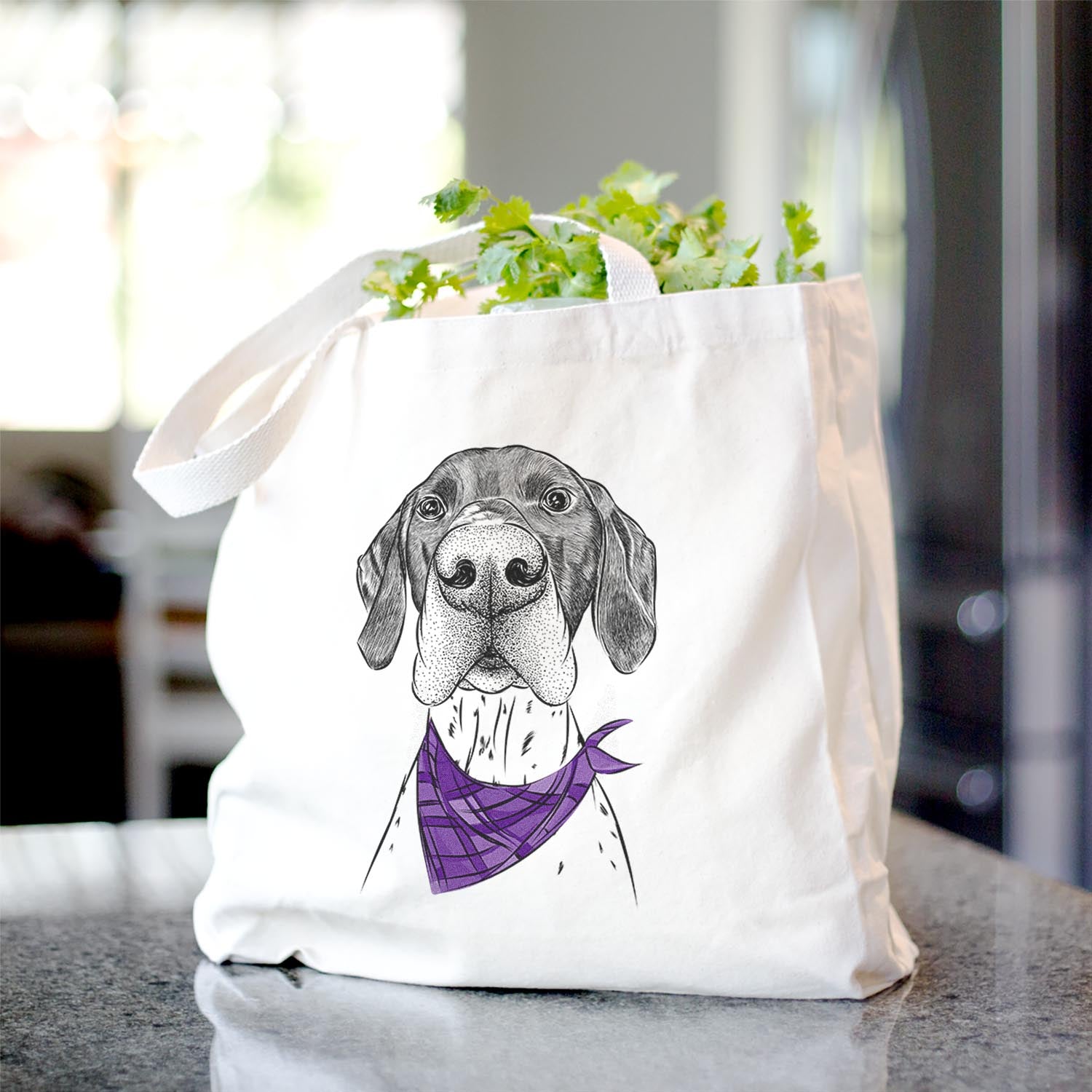 Booze the German Shorthaired Pointer - Tote Bag