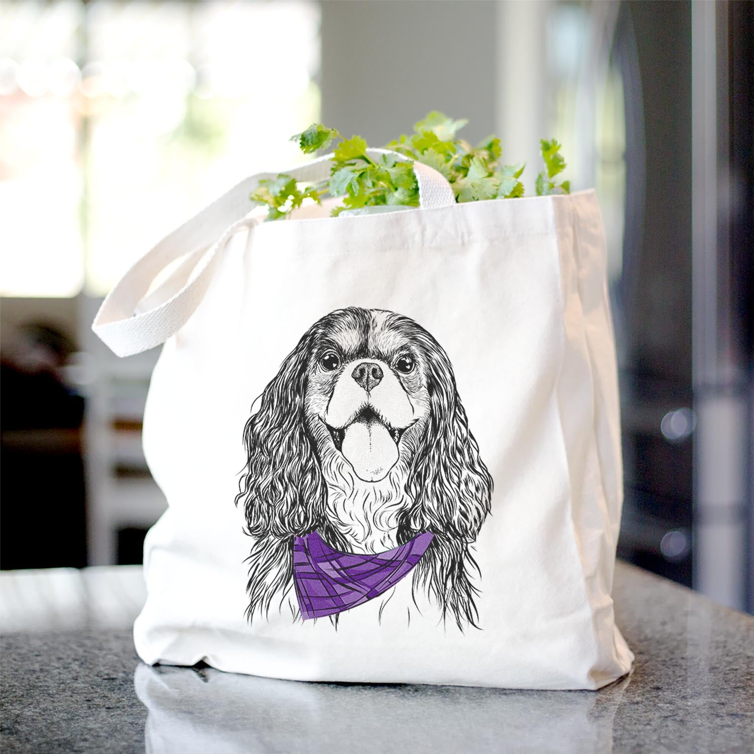 Brandy the Cavalier King Charles Spaniel - Tote Bag