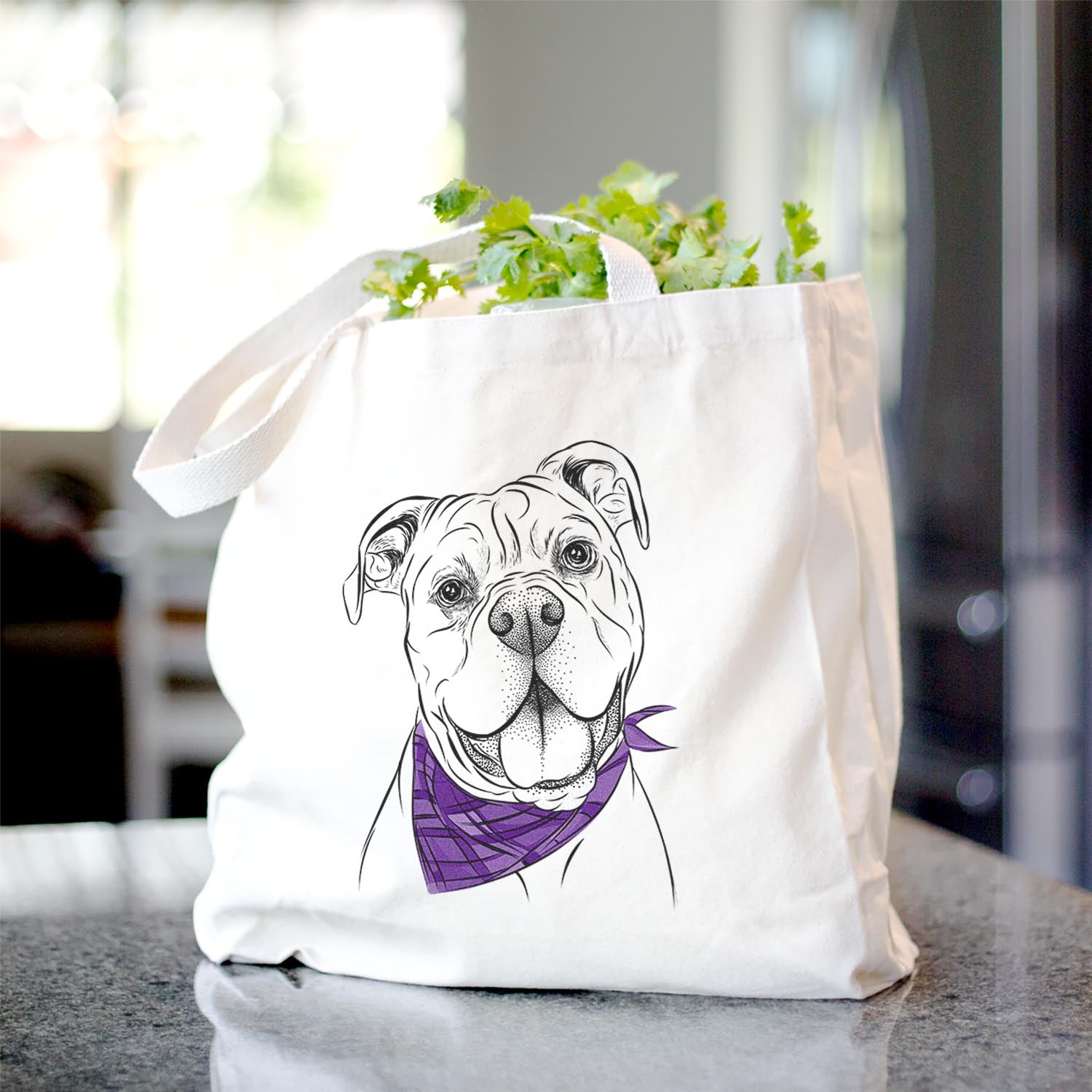 Bravo the Bulldog Mix - Tote Bag