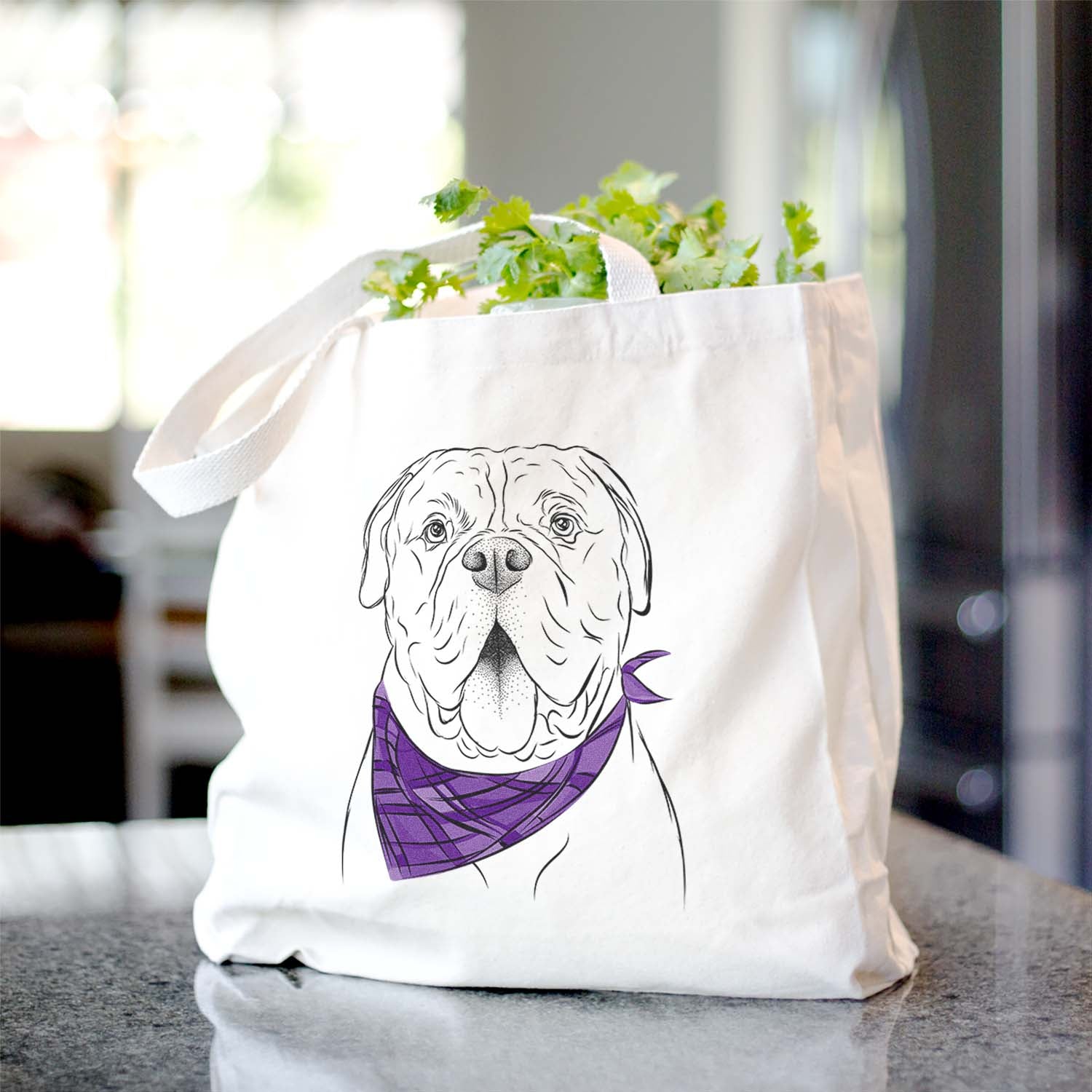 Chief the Boxer Bulldog Mix - Tote Bag