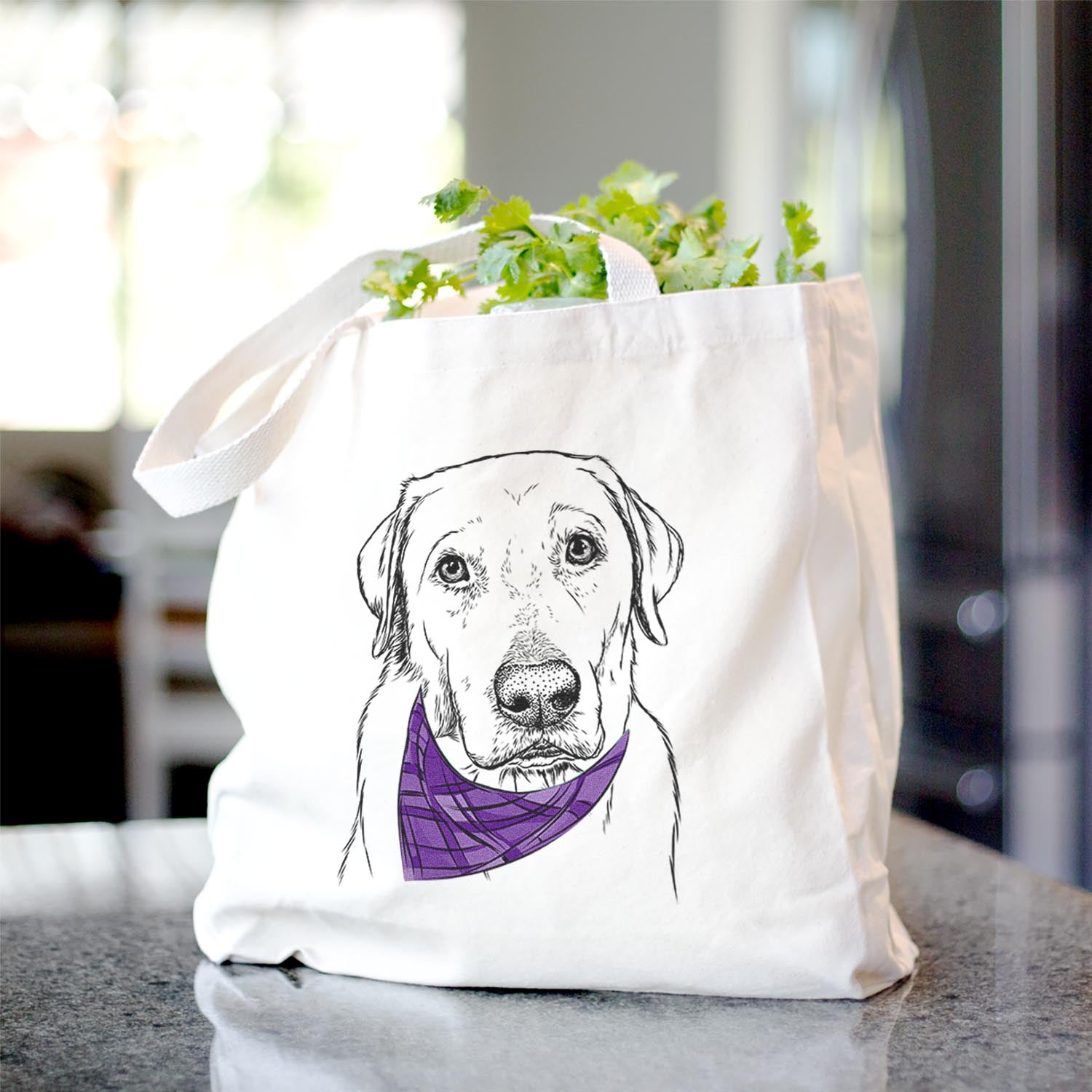 Duke the Yellow Lab - Tote Bag