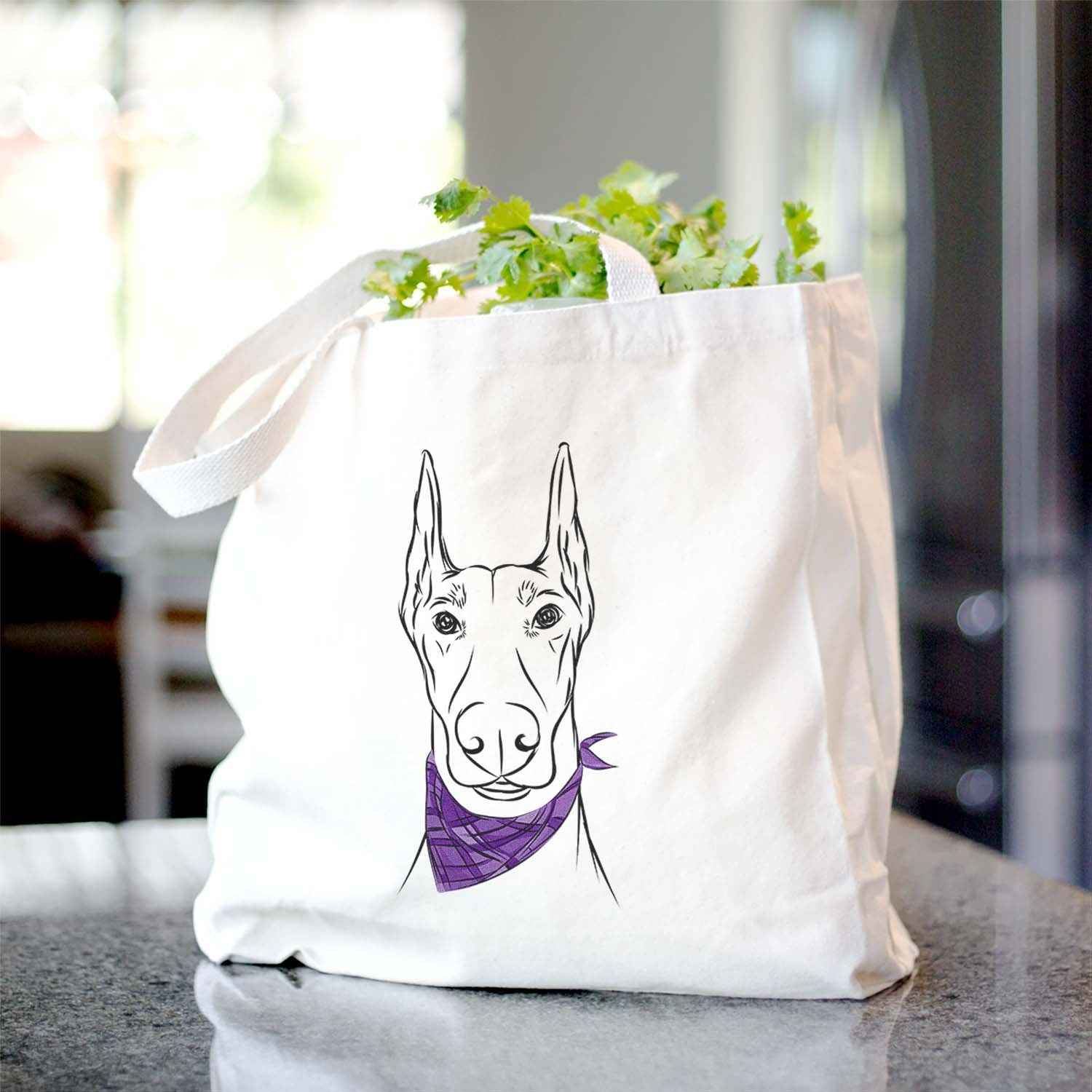 Duke the Doberman Pinscher - Tote Bag