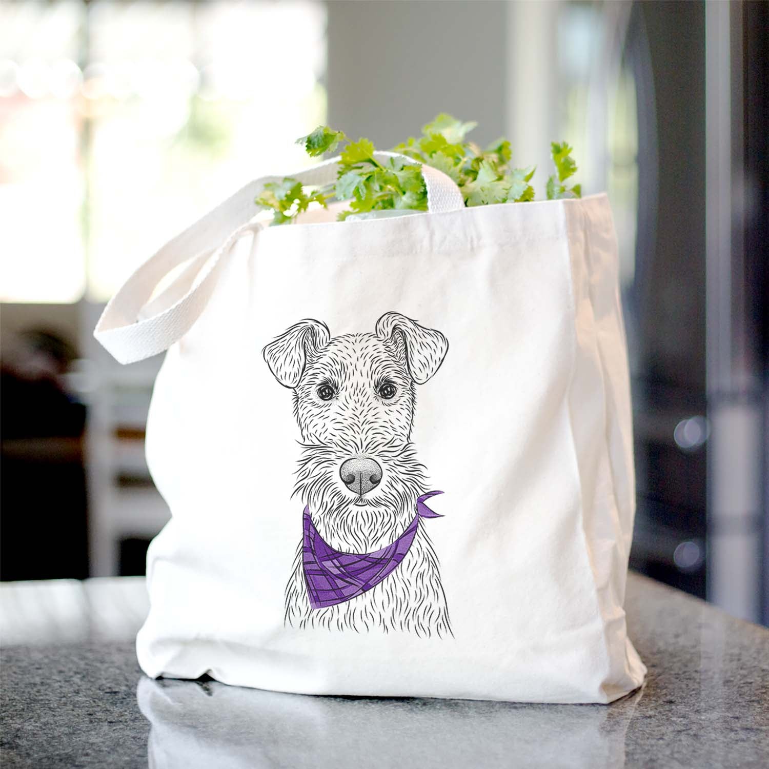 Fitz the Wire Fox Terrier - Tote Bag