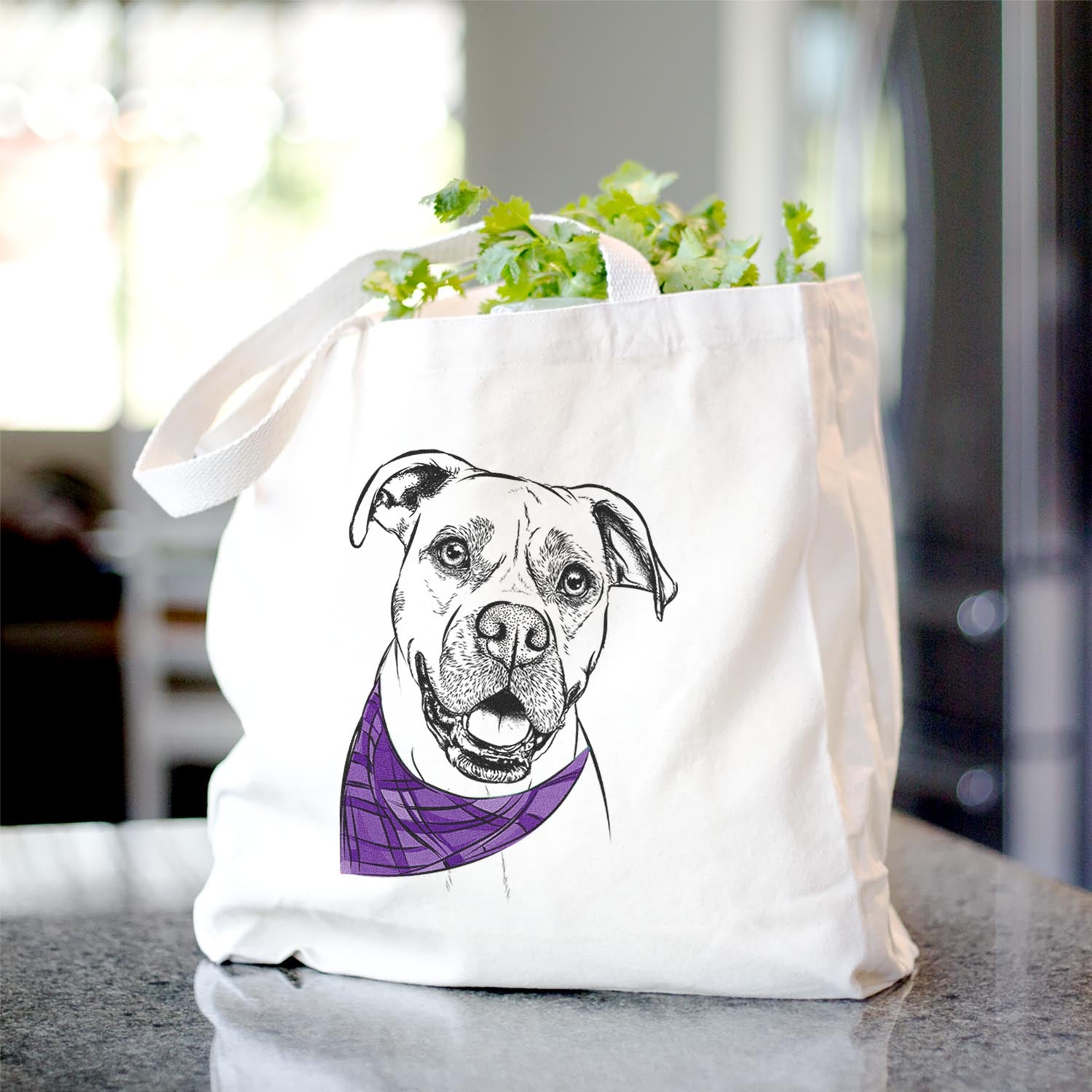 Frankie Tankie the Boxer Mix - Tote Bag