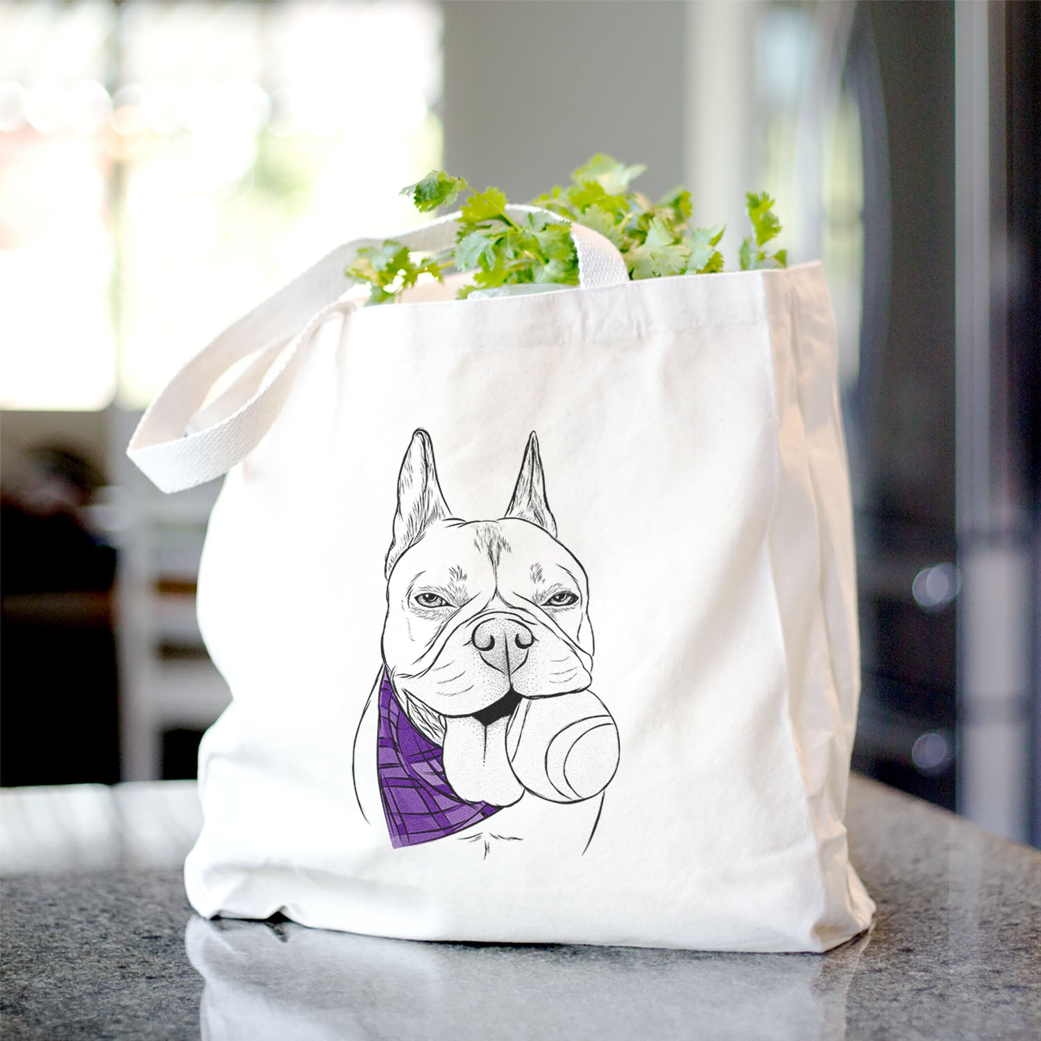 Happy Franco the French Bulldog - Tote Bag