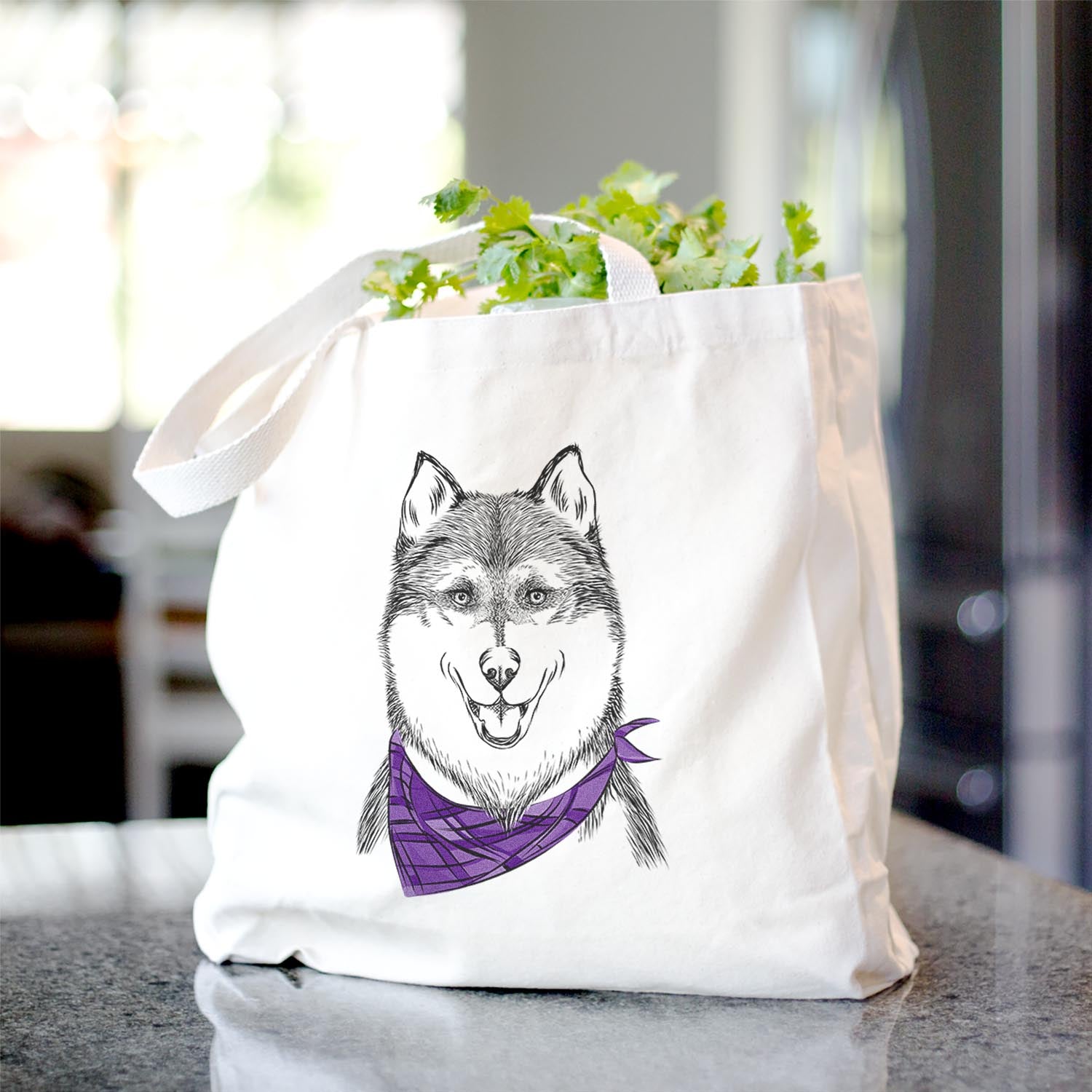 Koda the Siberian Husky - Tote Bag