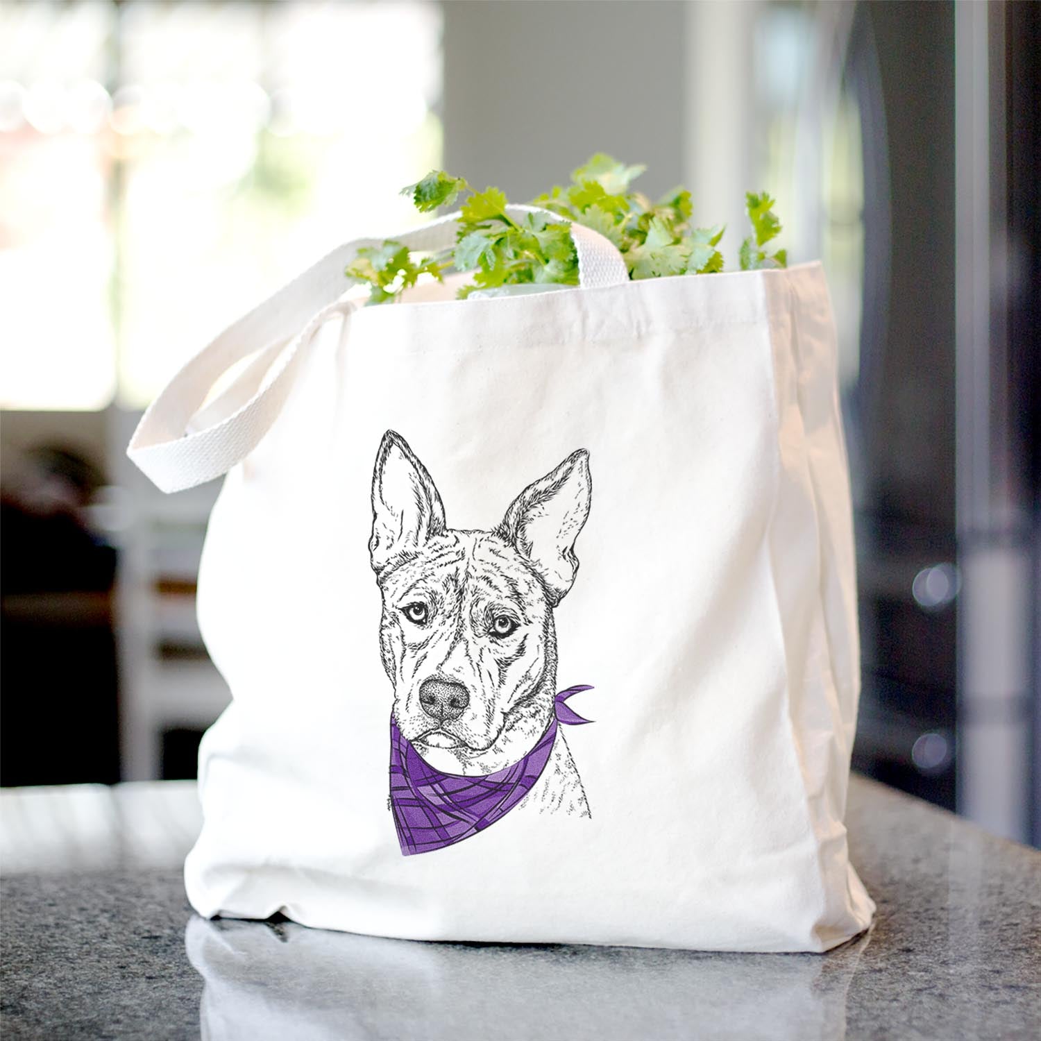 Leo the Ibizan Hound Bull Mastiff Mix - Tote Bag