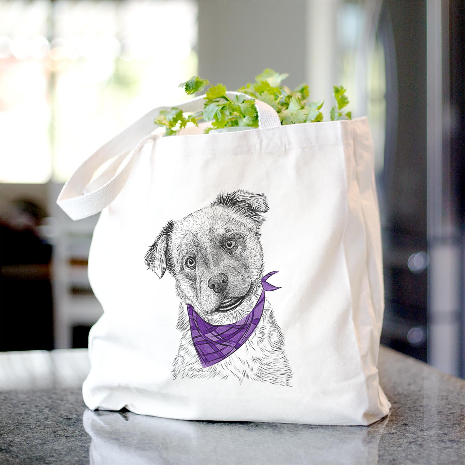 Loki Bear the Australian Cattle Dog Mix - Tote Bag