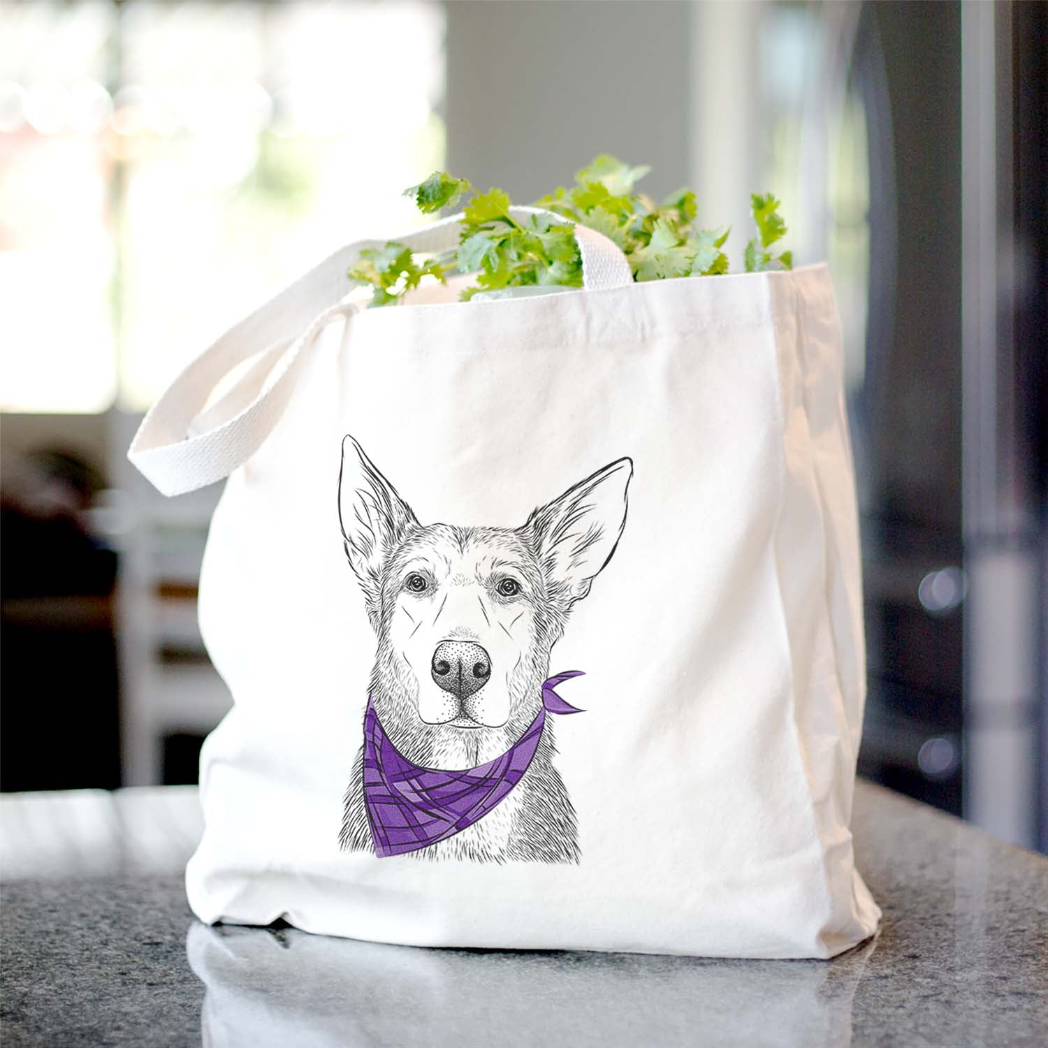 Misty the German Shepherd Mix - Tote Bag