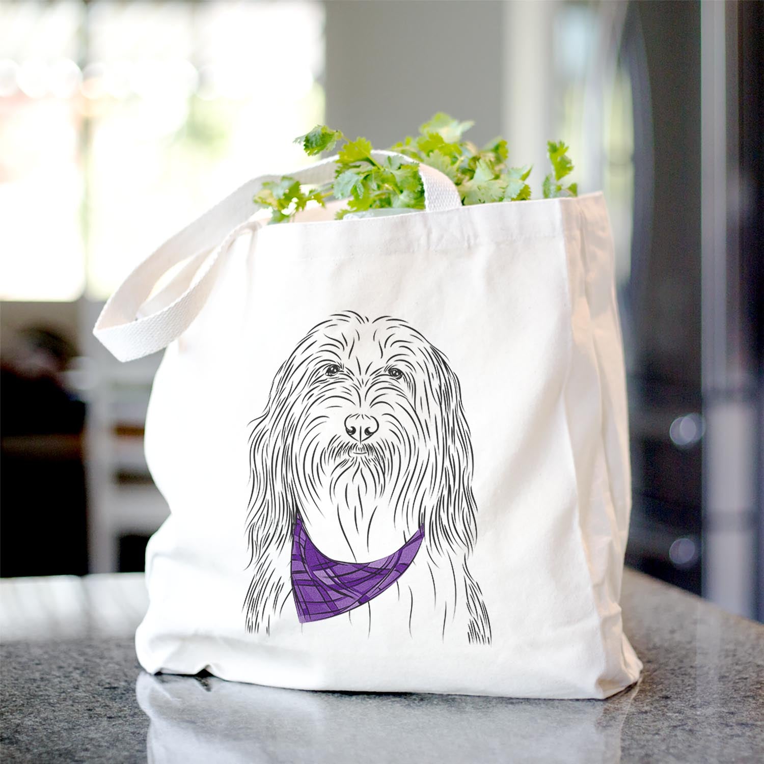 Murray the Bearded Collie - Tote Bag