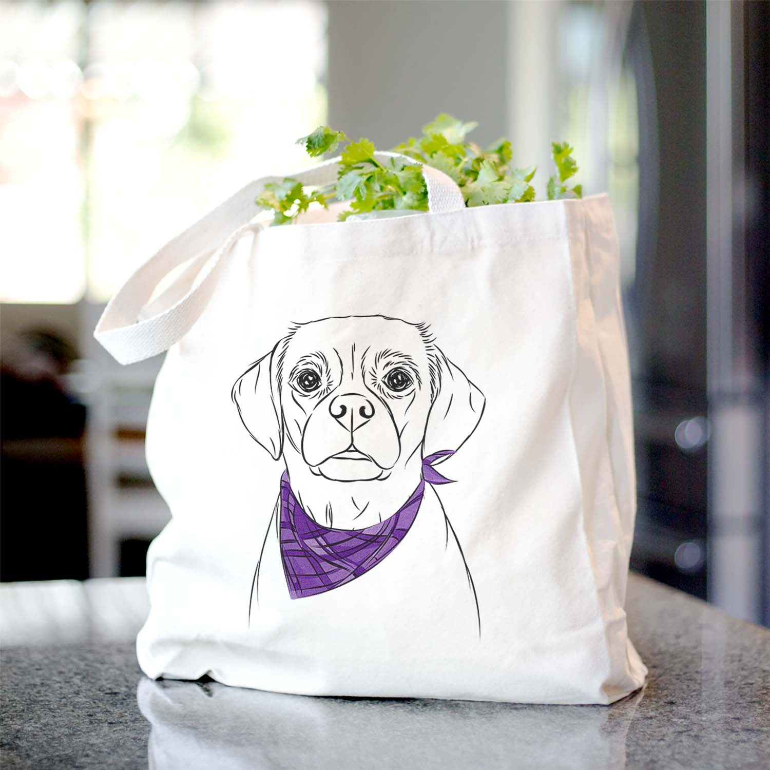 Popcorn the Puggle - Tote Bag