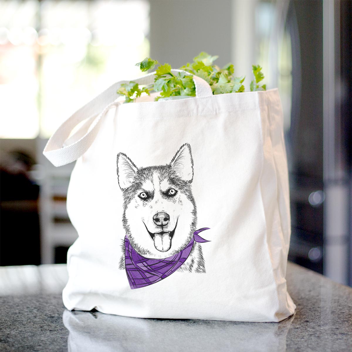 Sesi the Siberian Husky - Tote Bag