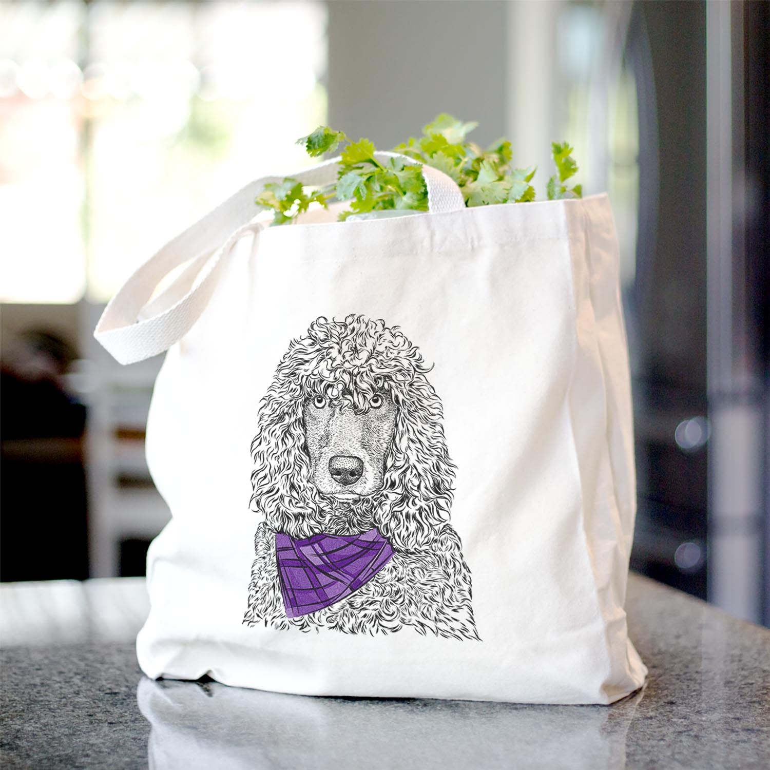 Shilo the Irish Water Spaniel - Tote Bag