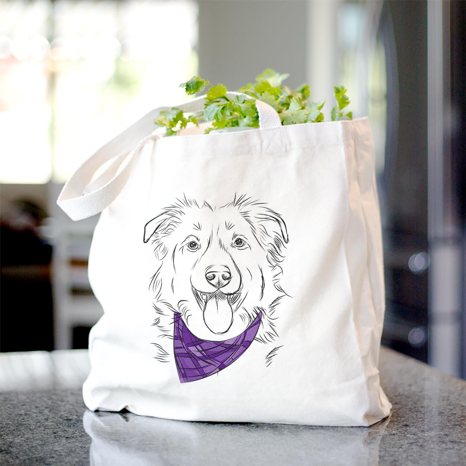 Tucker the Collie Shepherd - Tote Bag