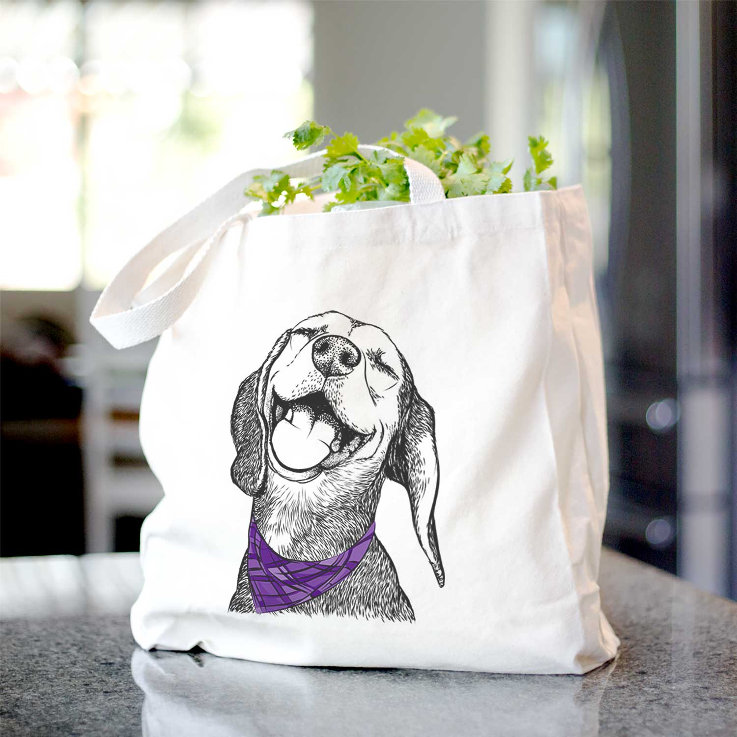 Belle the Hound Mix - Tote Bag