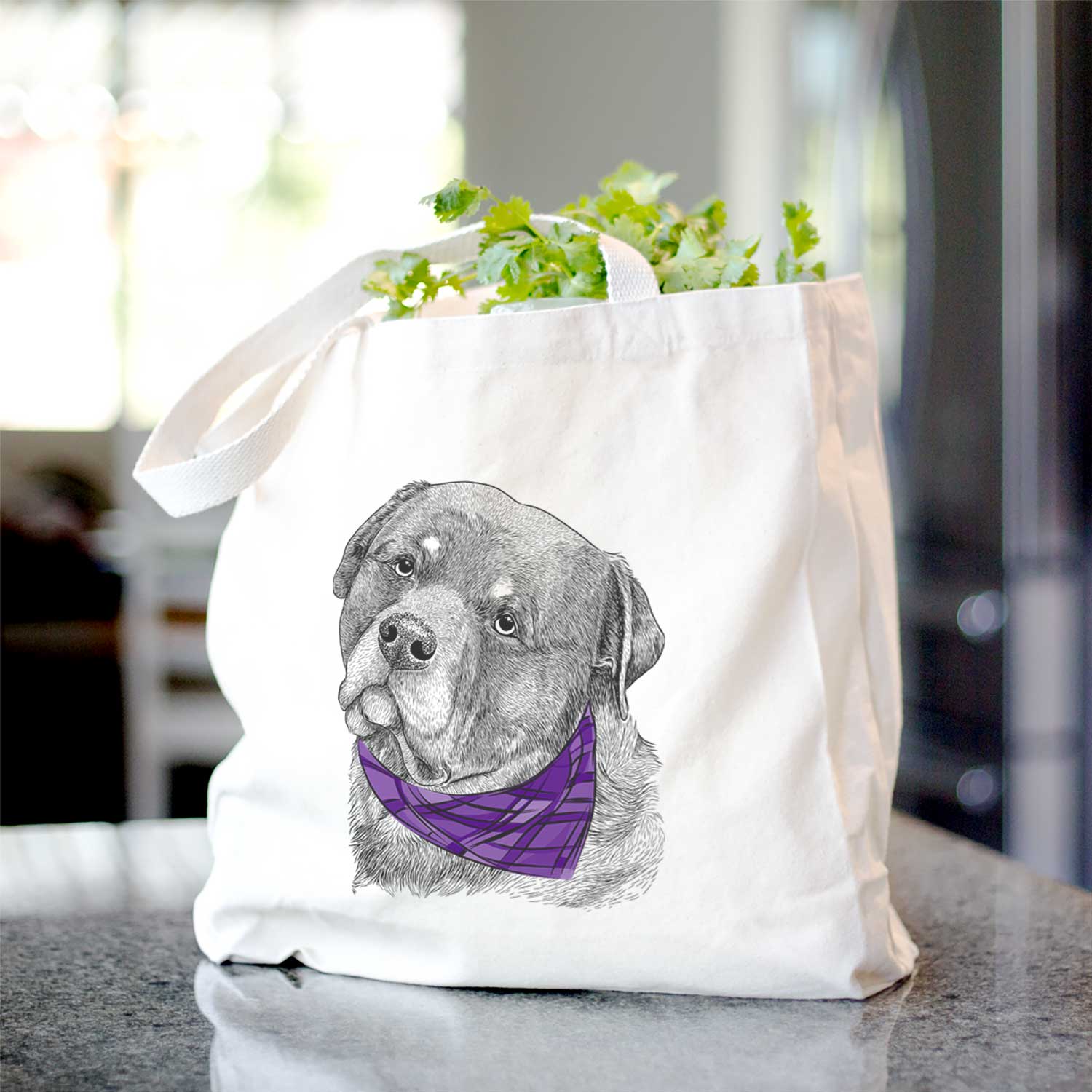 Bender the Rottweiler - Tote Bag