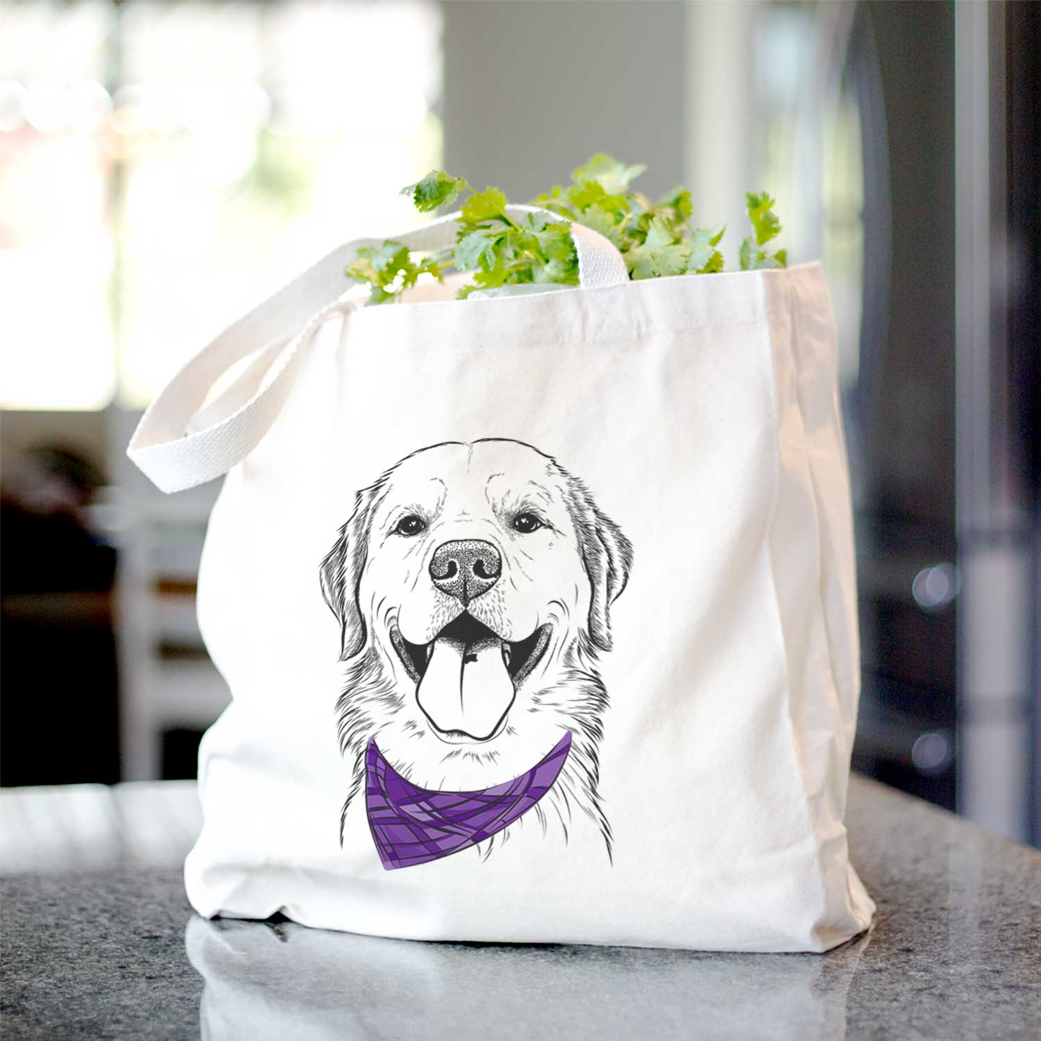 Bennett the Golden Retriever - Tote Bag