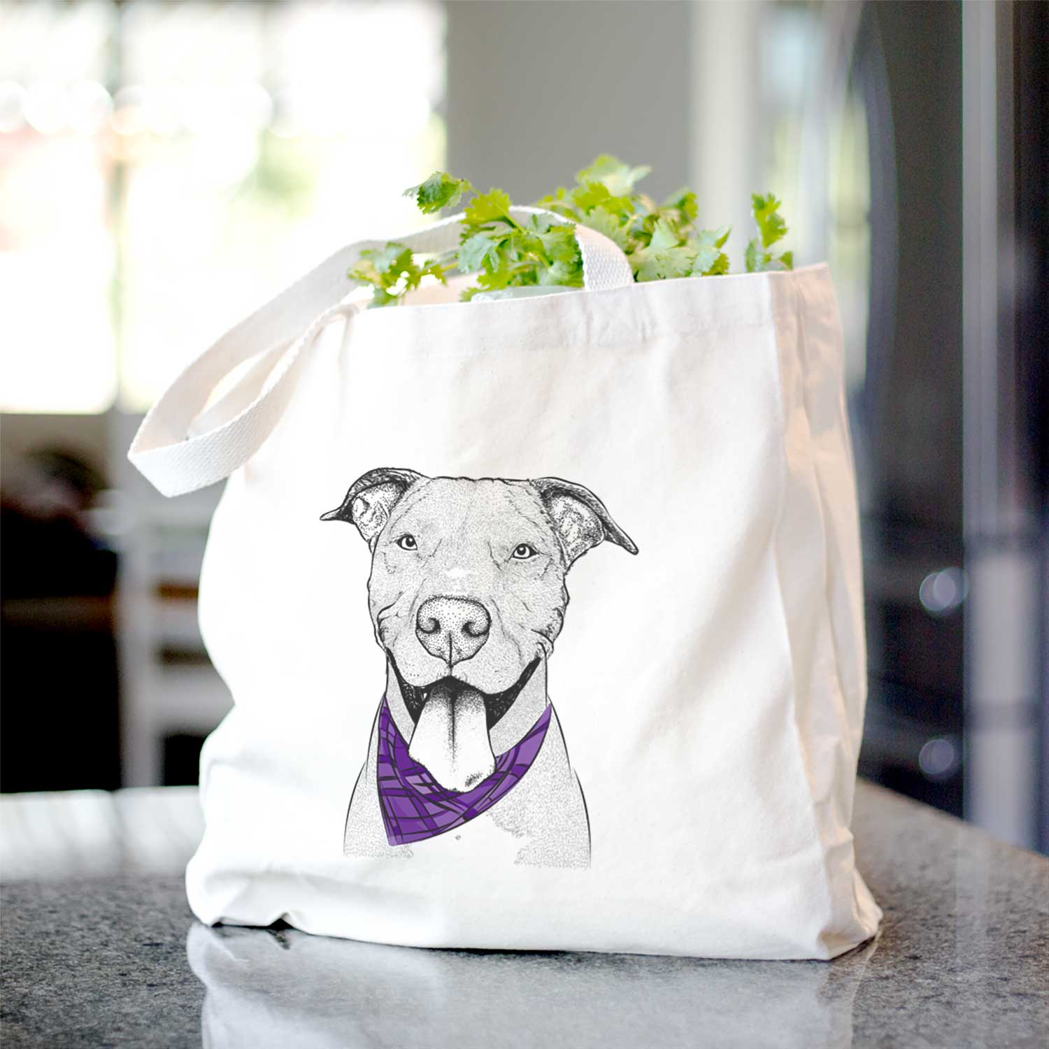 Bruce the American Staffordshire Terrier - Tote Bag