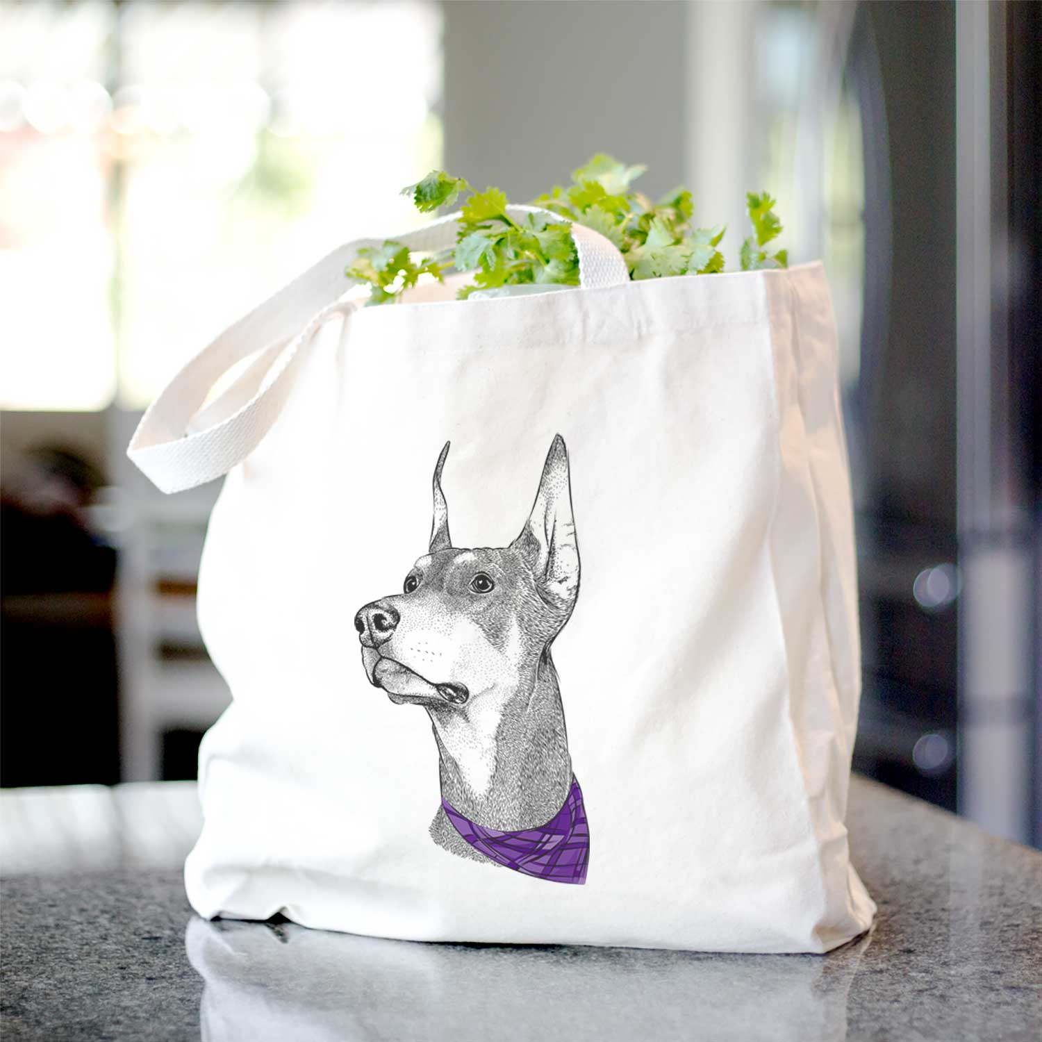 Cenza the Doberman Pinscher - Tote Bag