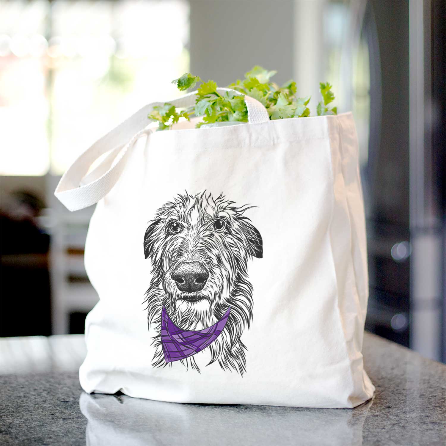 Cleod the Scottish Deerhound - Tote Bag