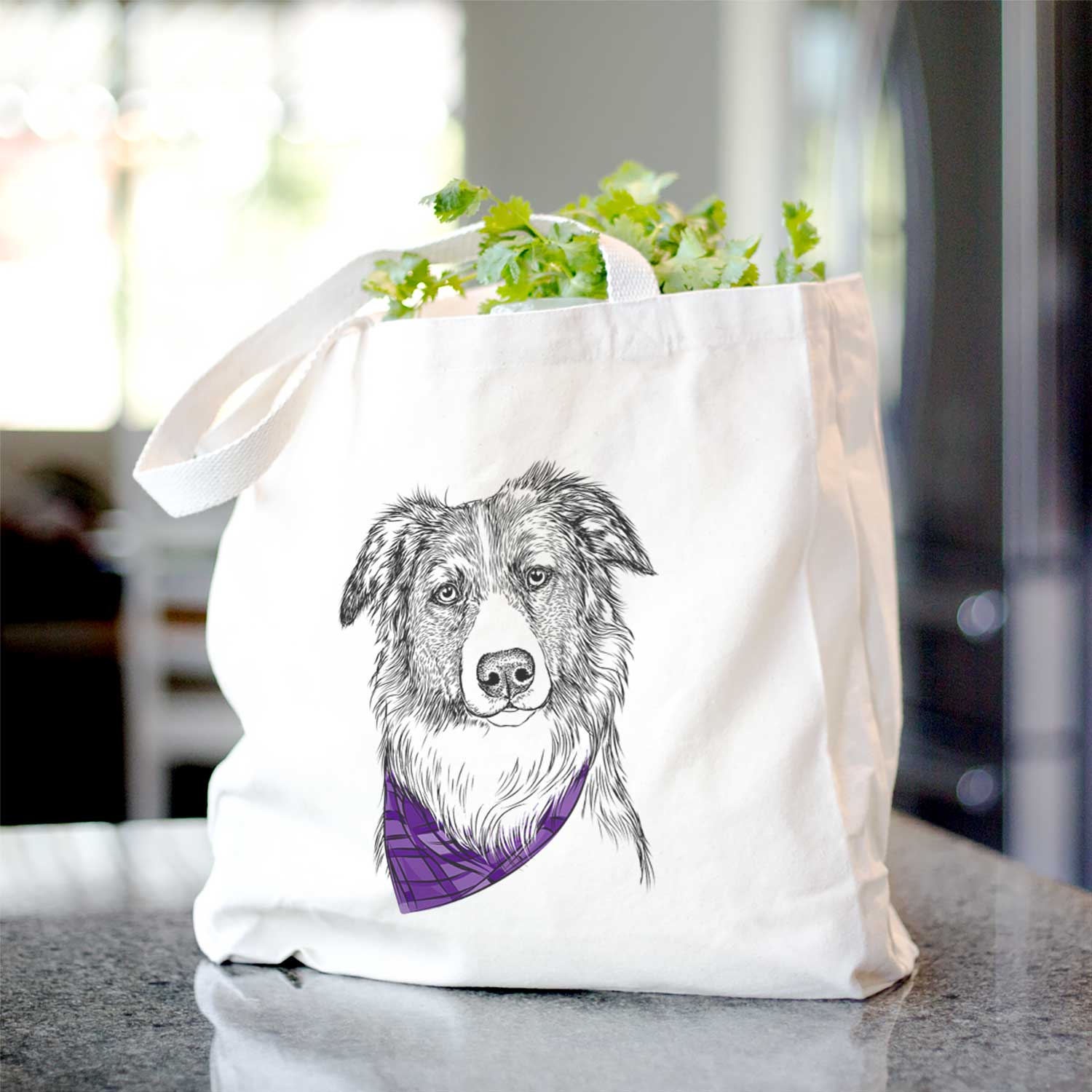 Cynder the English Shepherd - Tote Bag