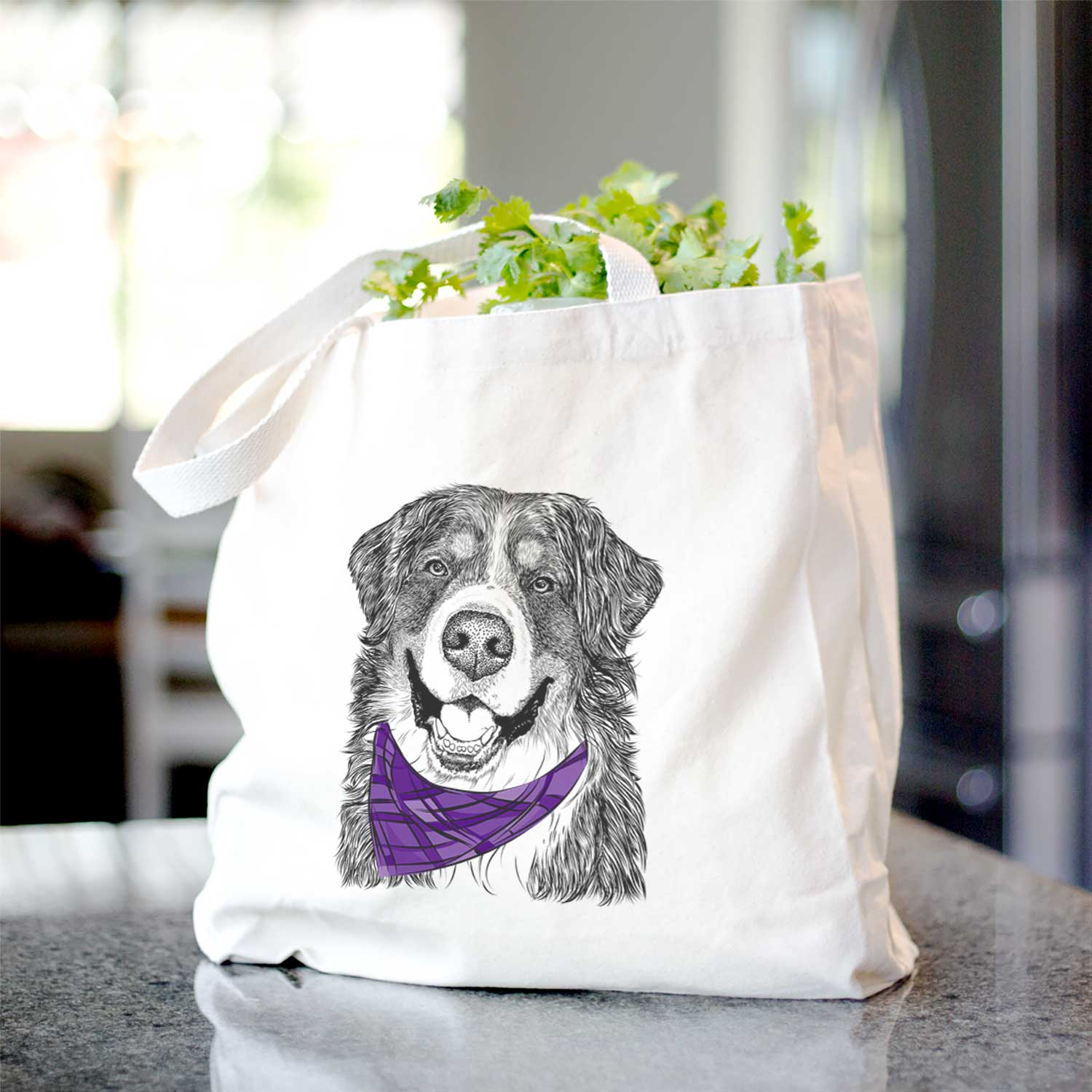 Eiger the Bernese Mountain Dog - Tote Bag