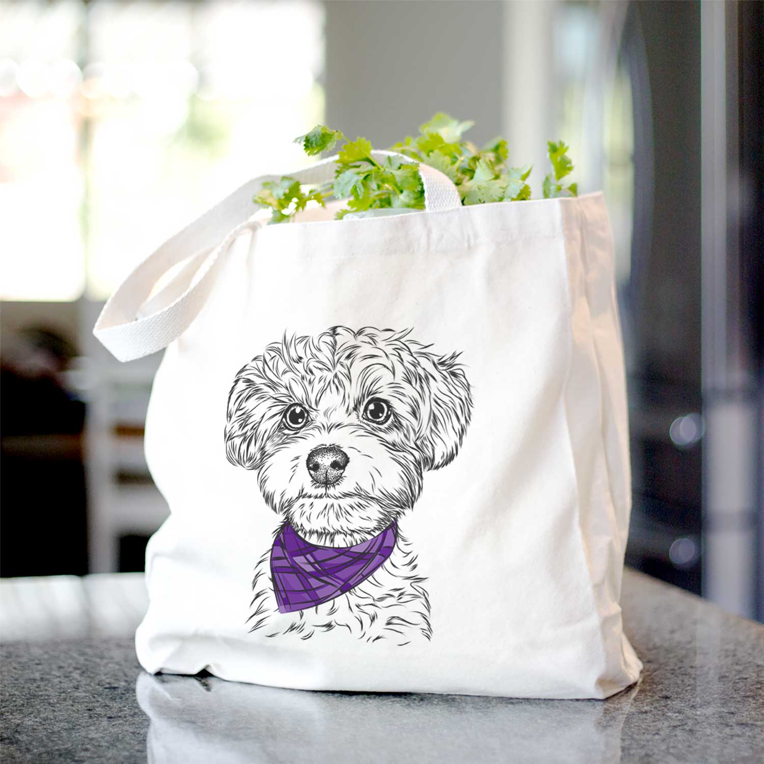 Elliott the Yorkiepoo - Tote Bag