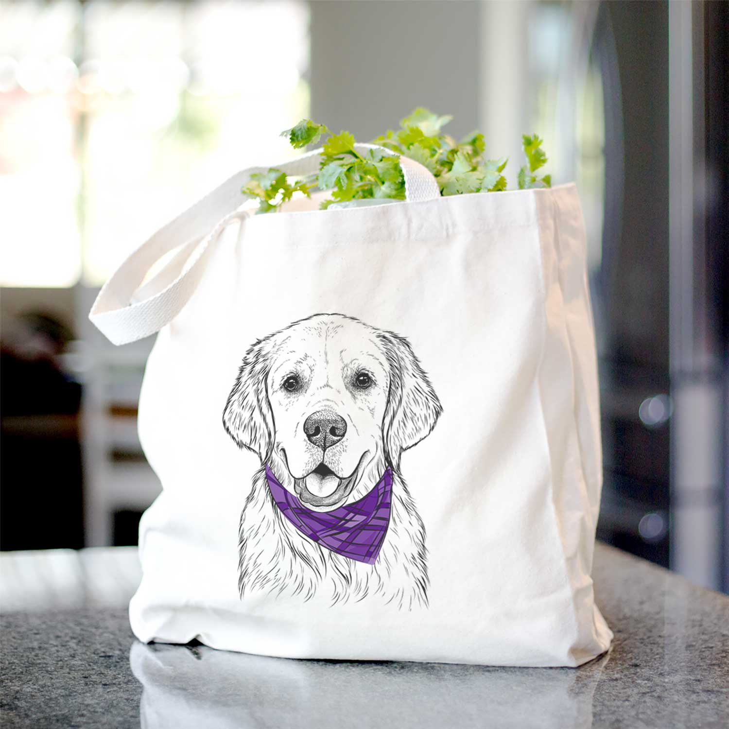 Emma the Golden Retriever - Tote Bag