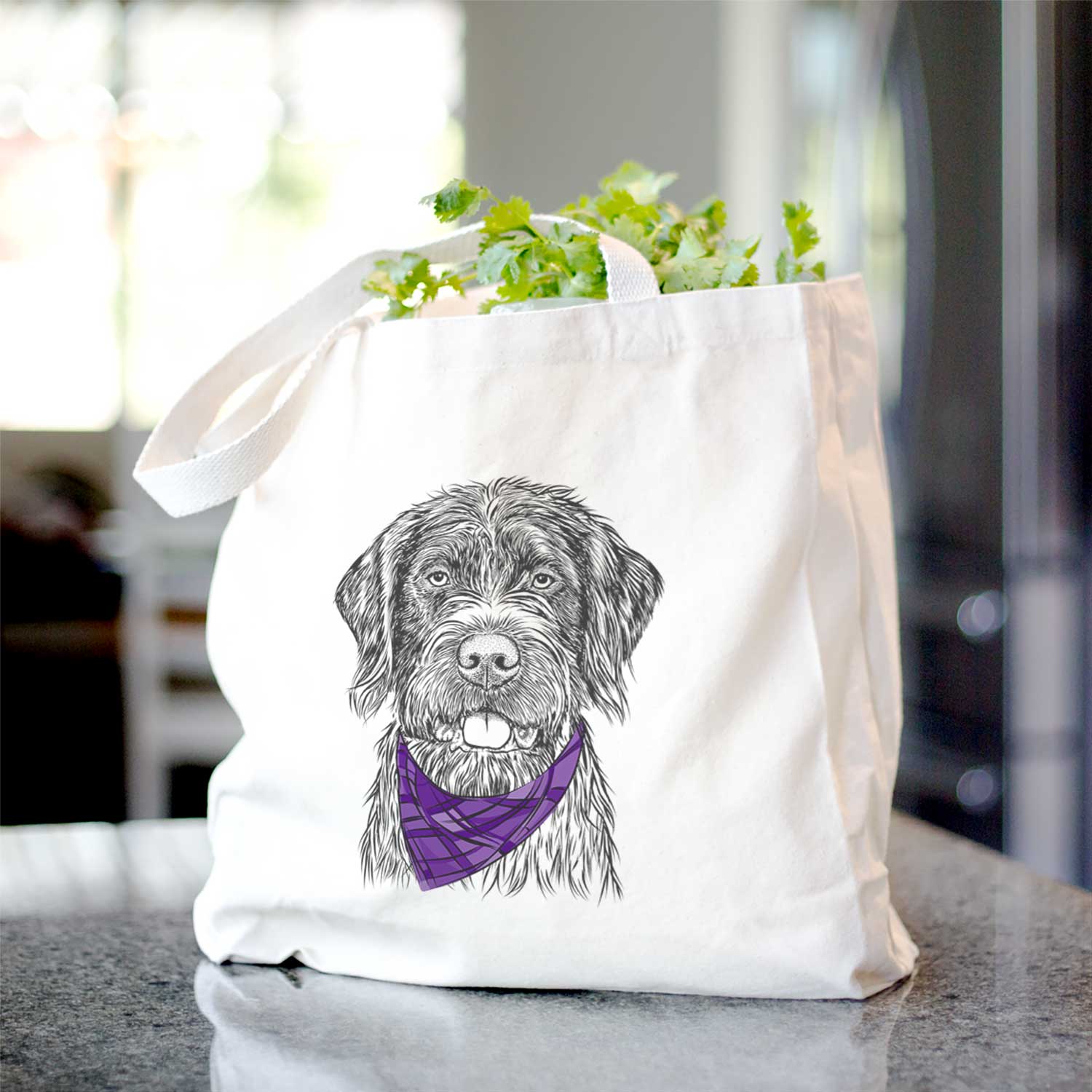 Fletcher the Wirehaired Pointing Griffon - Tote Bag