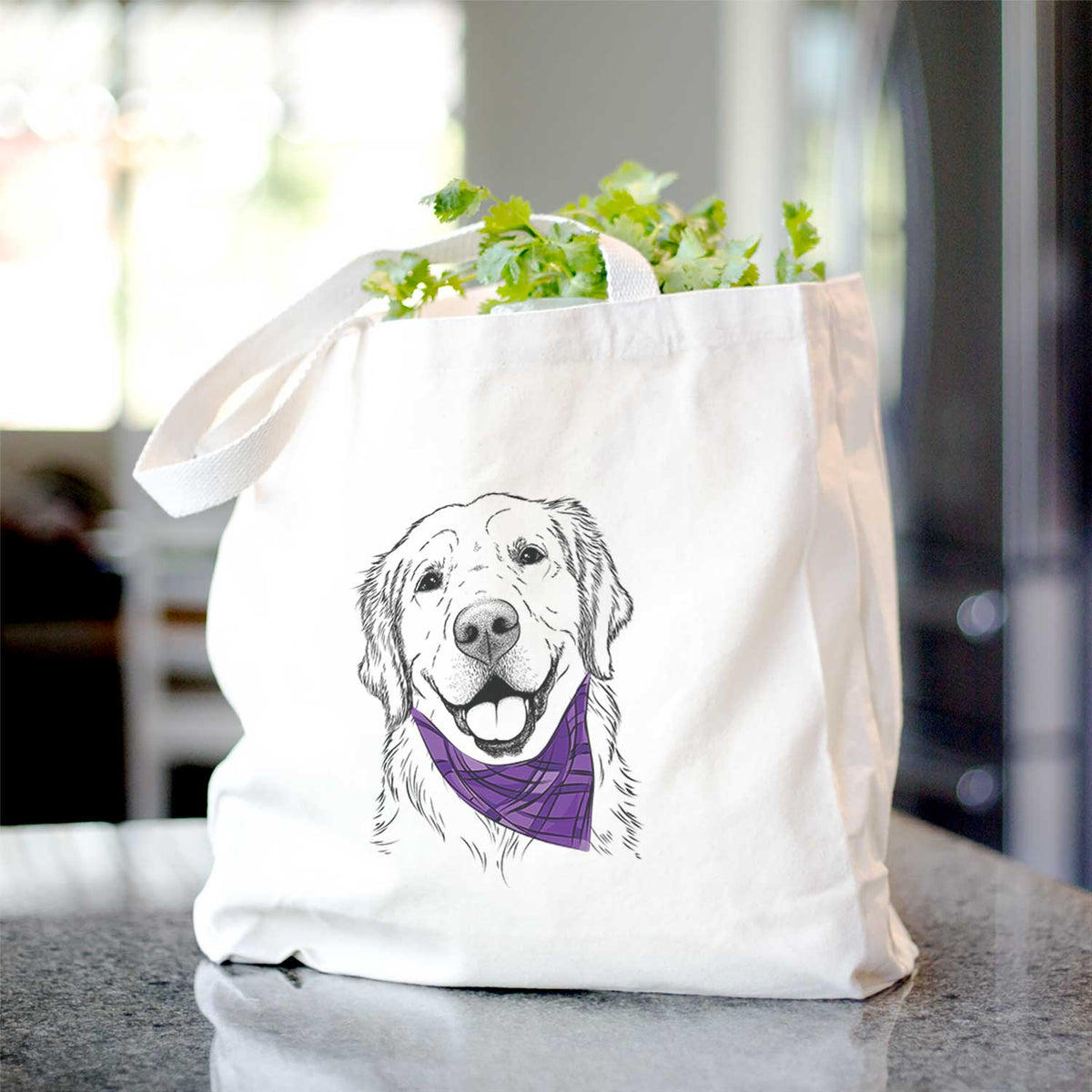 Griffin the Golden Retriever - Tote Bag