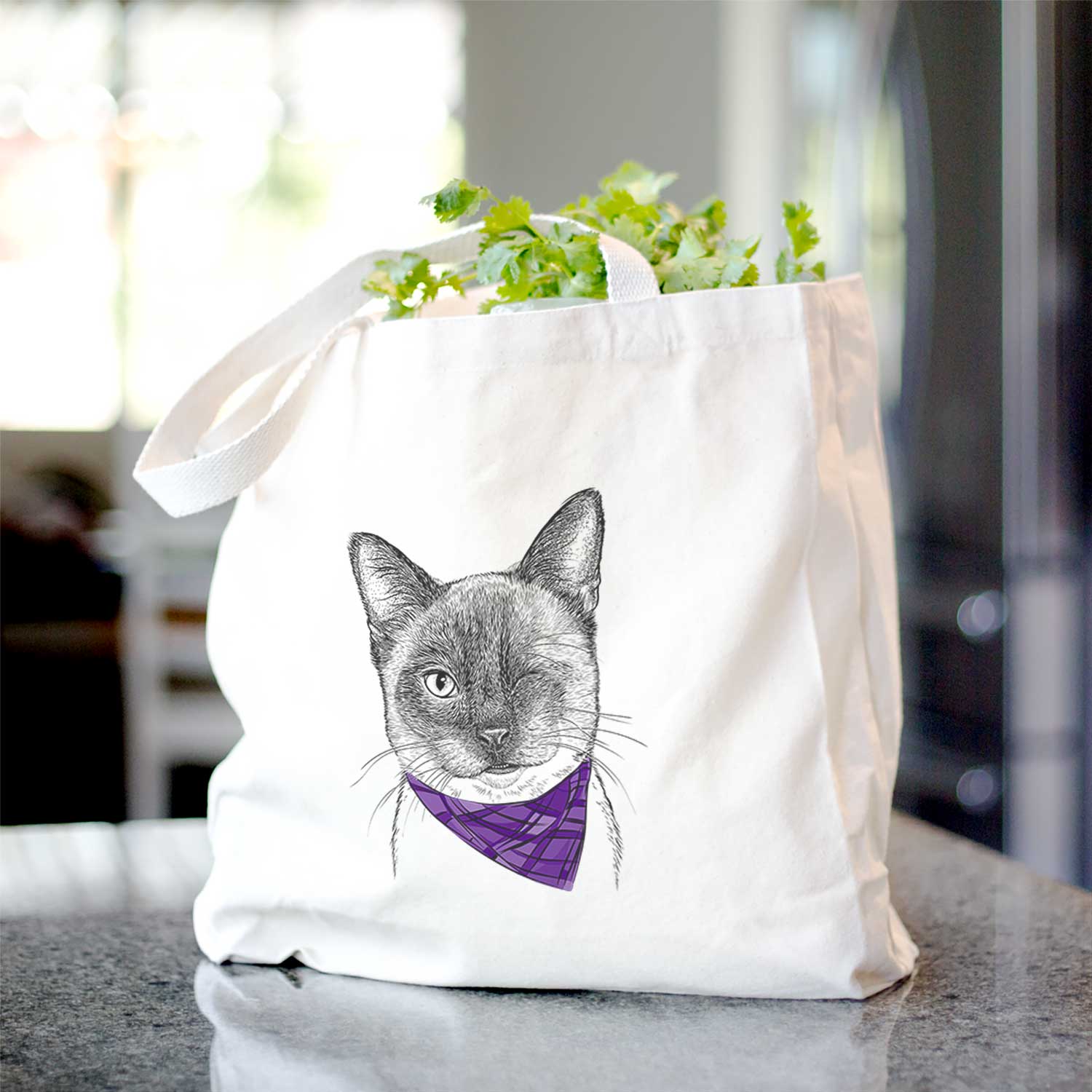 Hoggle the Siamese Cat - Tote Bag