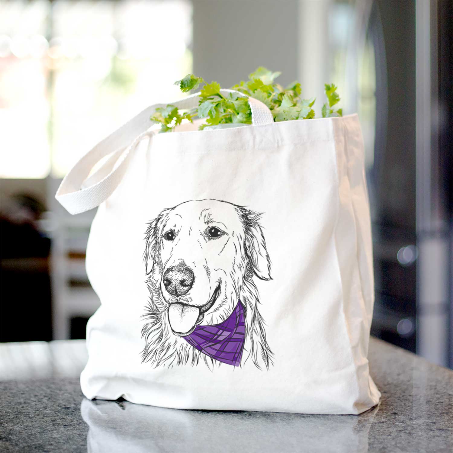 Hopper the Golden Retriever - Tote Bag