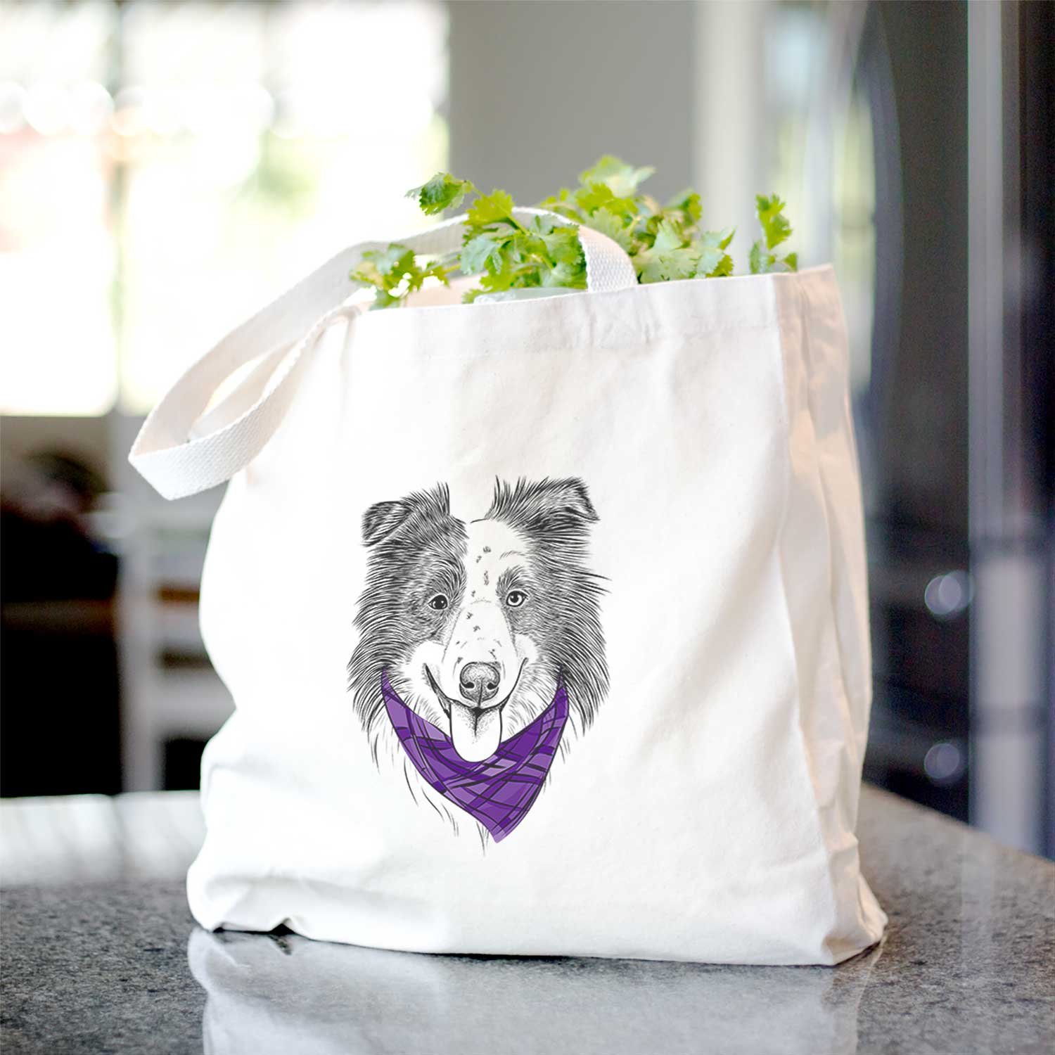 Lady Bug the Border Collie - Tote Bag