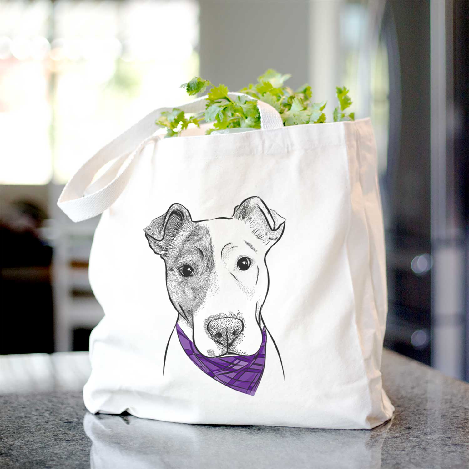 Manchi the Pitbull Mix - Tote Bag