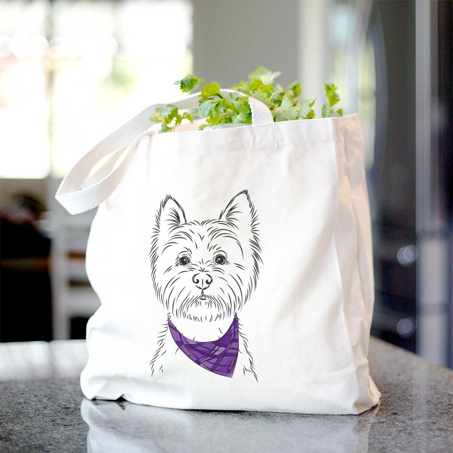 Murphy the West Highland Terrier - Tote Bag