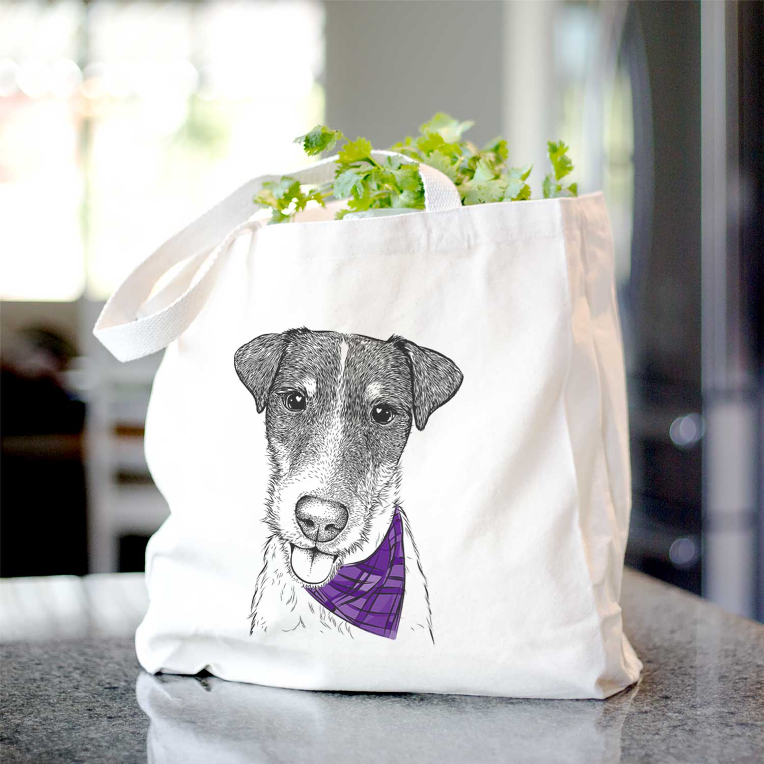 Rider the Parson Russell Terrier - Tote Bag