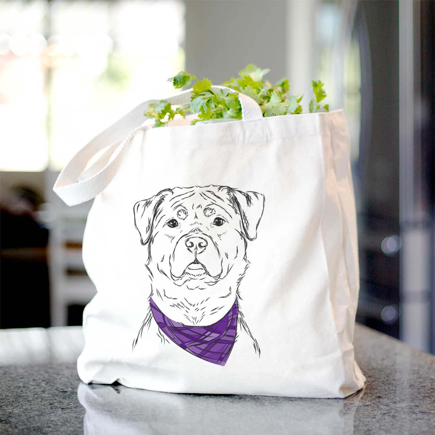 Rocky the Rottweiler - Tote Bag