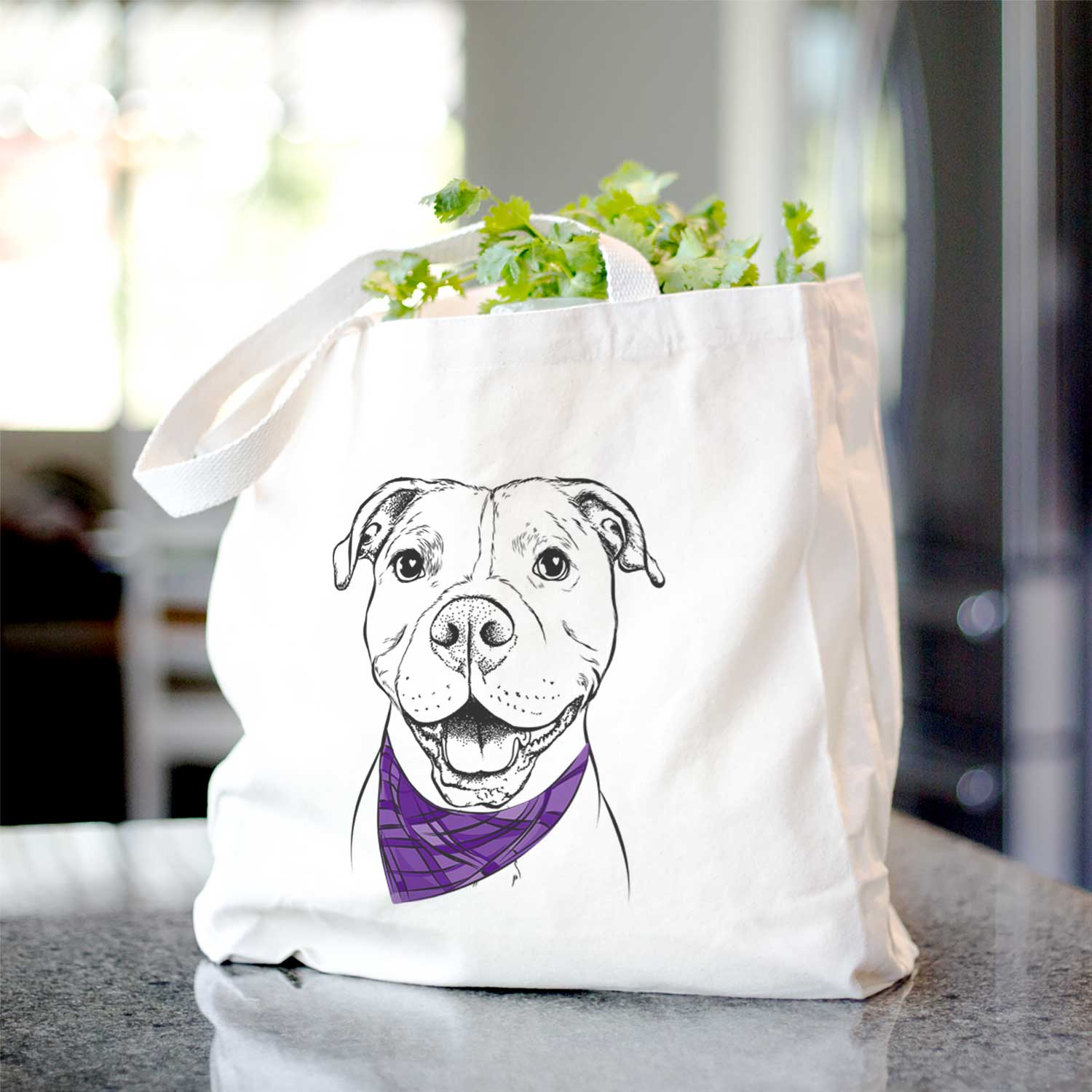 Roscoe the Pitbull - Tote Bag