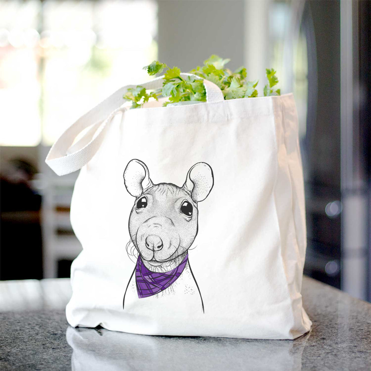Ruthie the Hairless Rat - Tote Bag